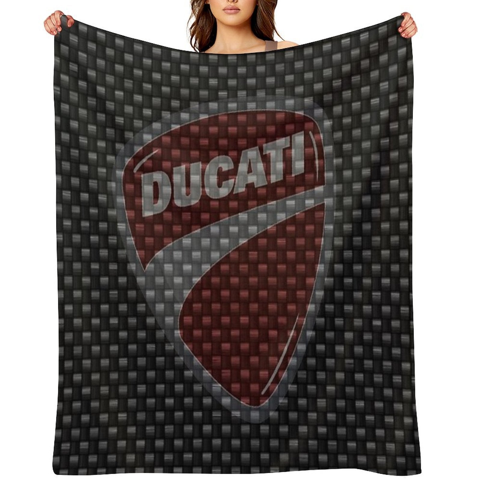 Ducati Corse Motorcycle Velvety-soft Throw Blanket