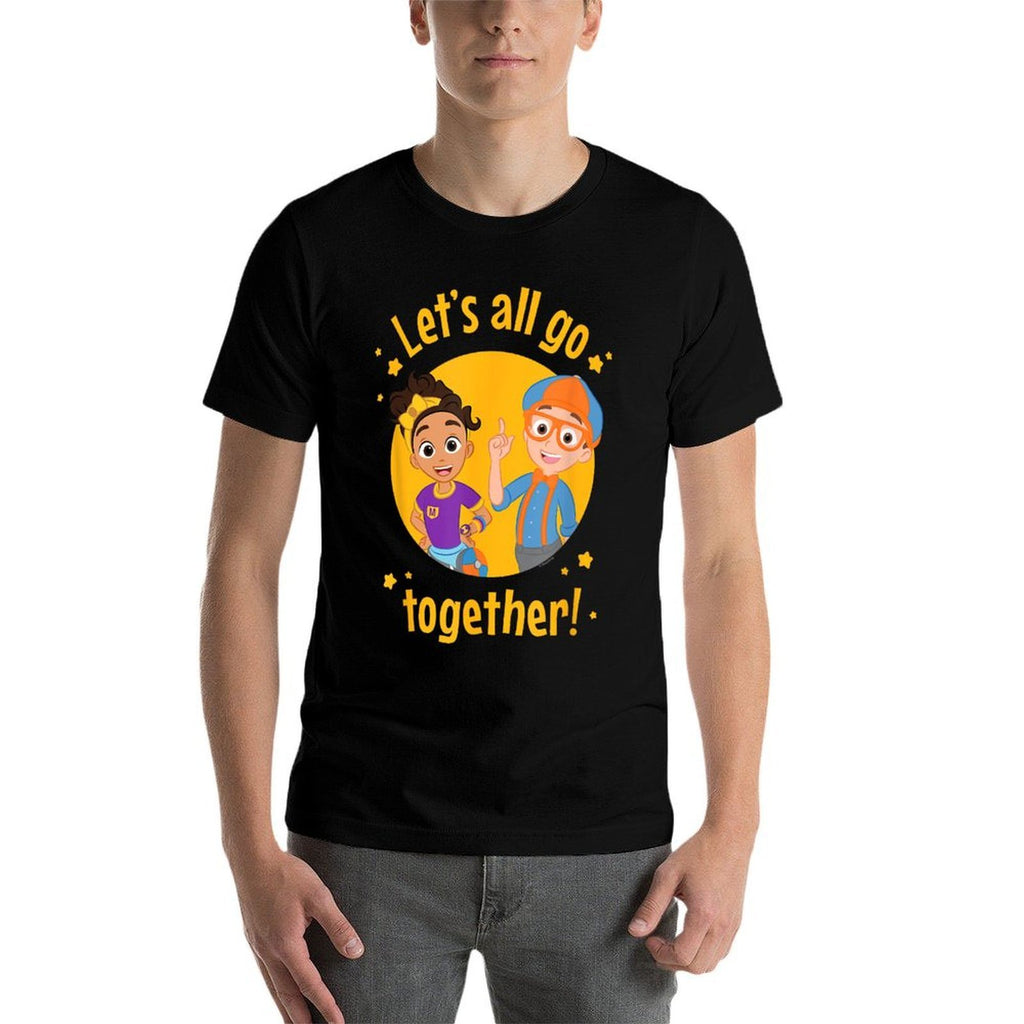Blippi Let's All Go Together  Slim-fit Cut T-Shirt