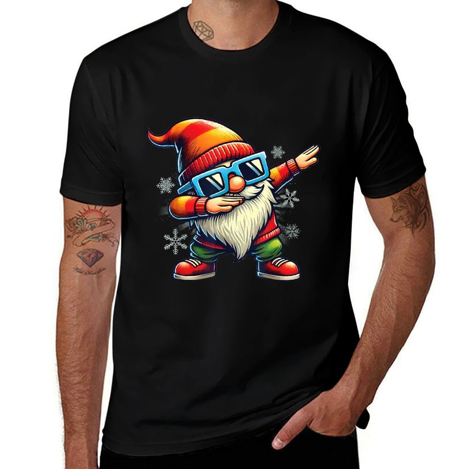 Dabbing Cute Gnome Christmas Gnomes Dab Dance Xmas Boys Kids  Lightweight T-Shirt