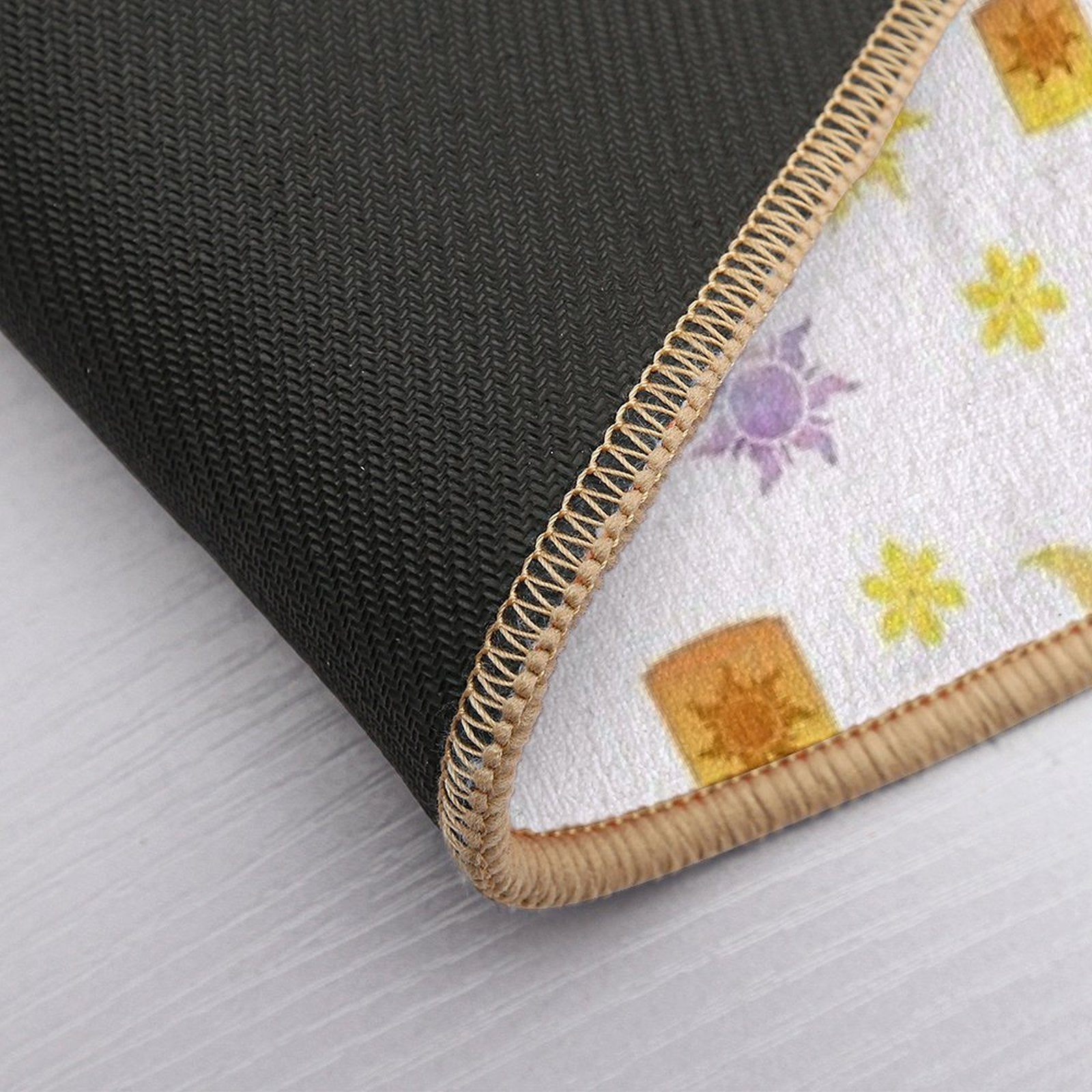 Tangled Sun Pattern  Anti-Trip Bath Mat