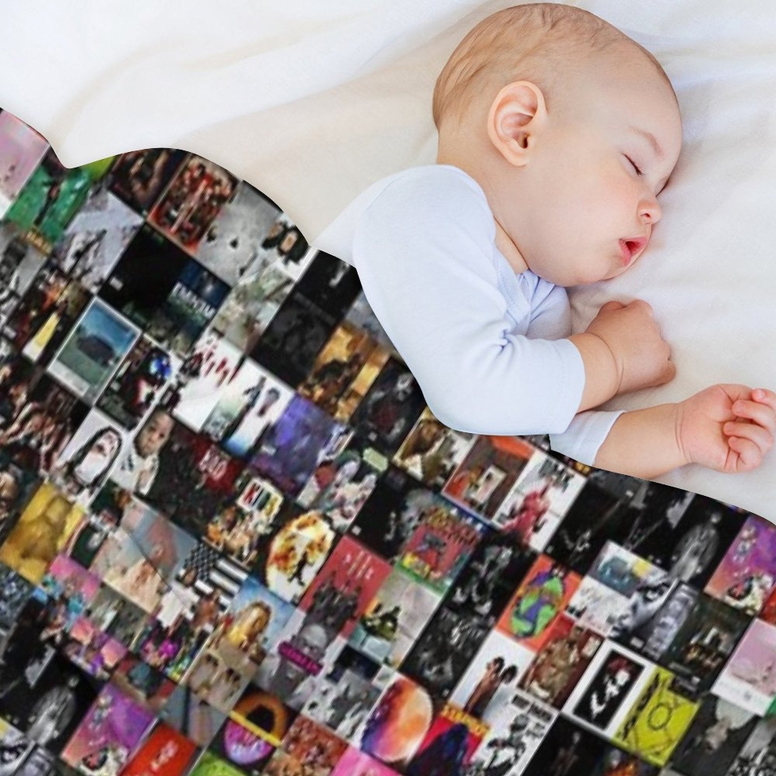 Rap Albums Sustainable Throw Blanket
