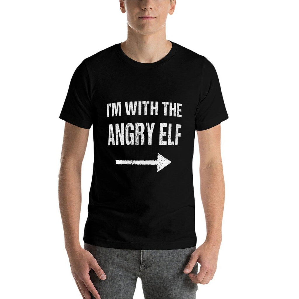 Im With The Angry Elf Christmas Costume  Wrinkle-resistant T-Shirt
