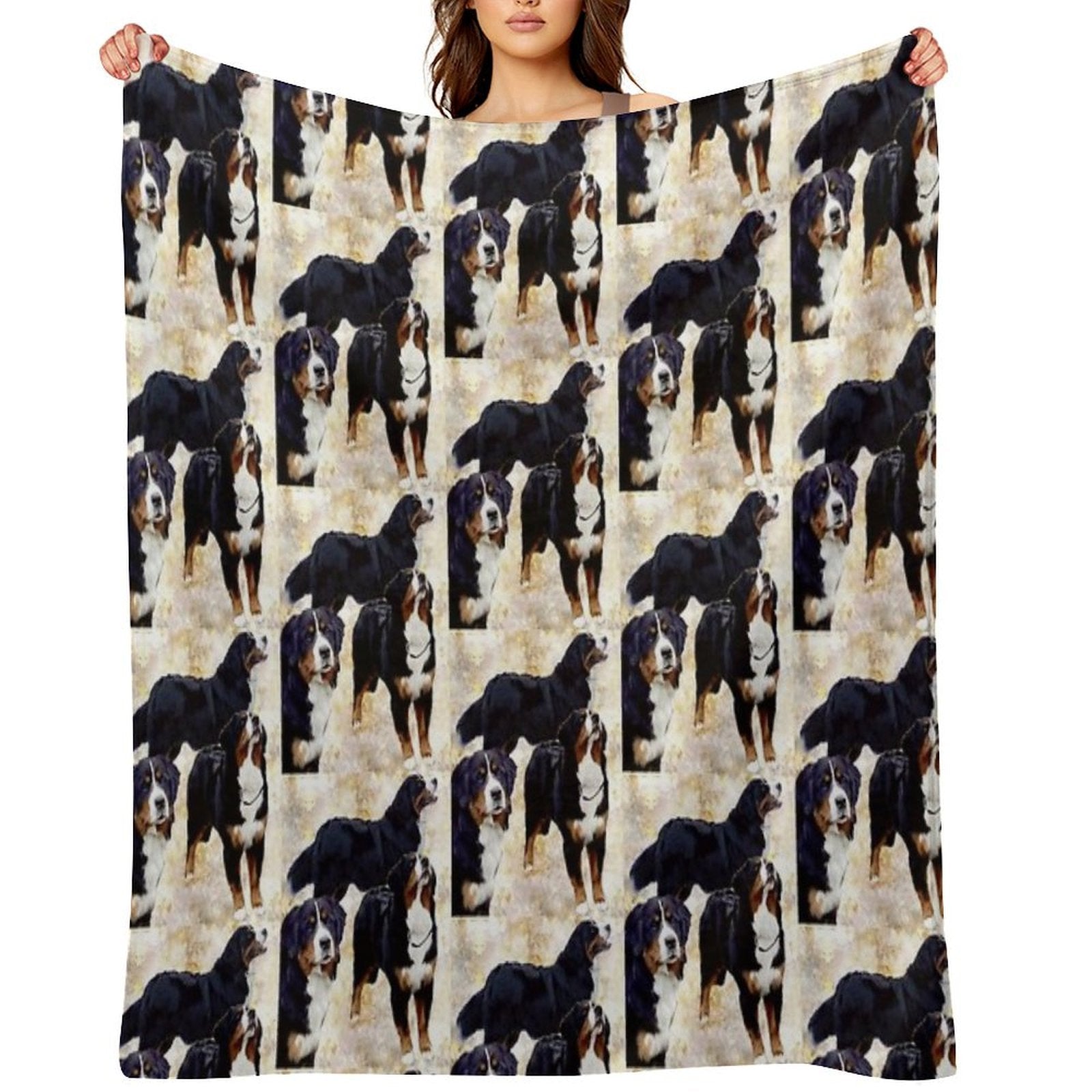 Bernese Mountain Dog Shrink-resistant Throw Blanket
