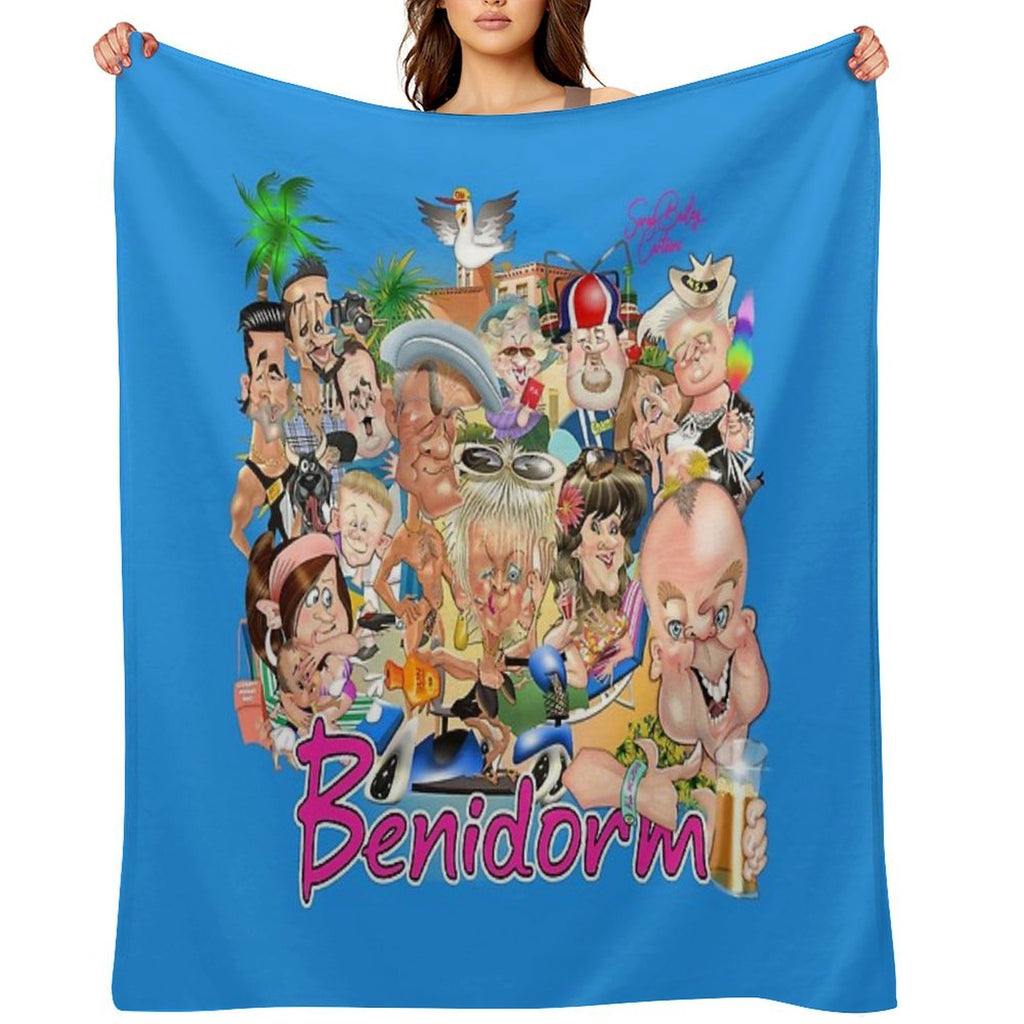 Benidorm! Plush Throw Blanket
