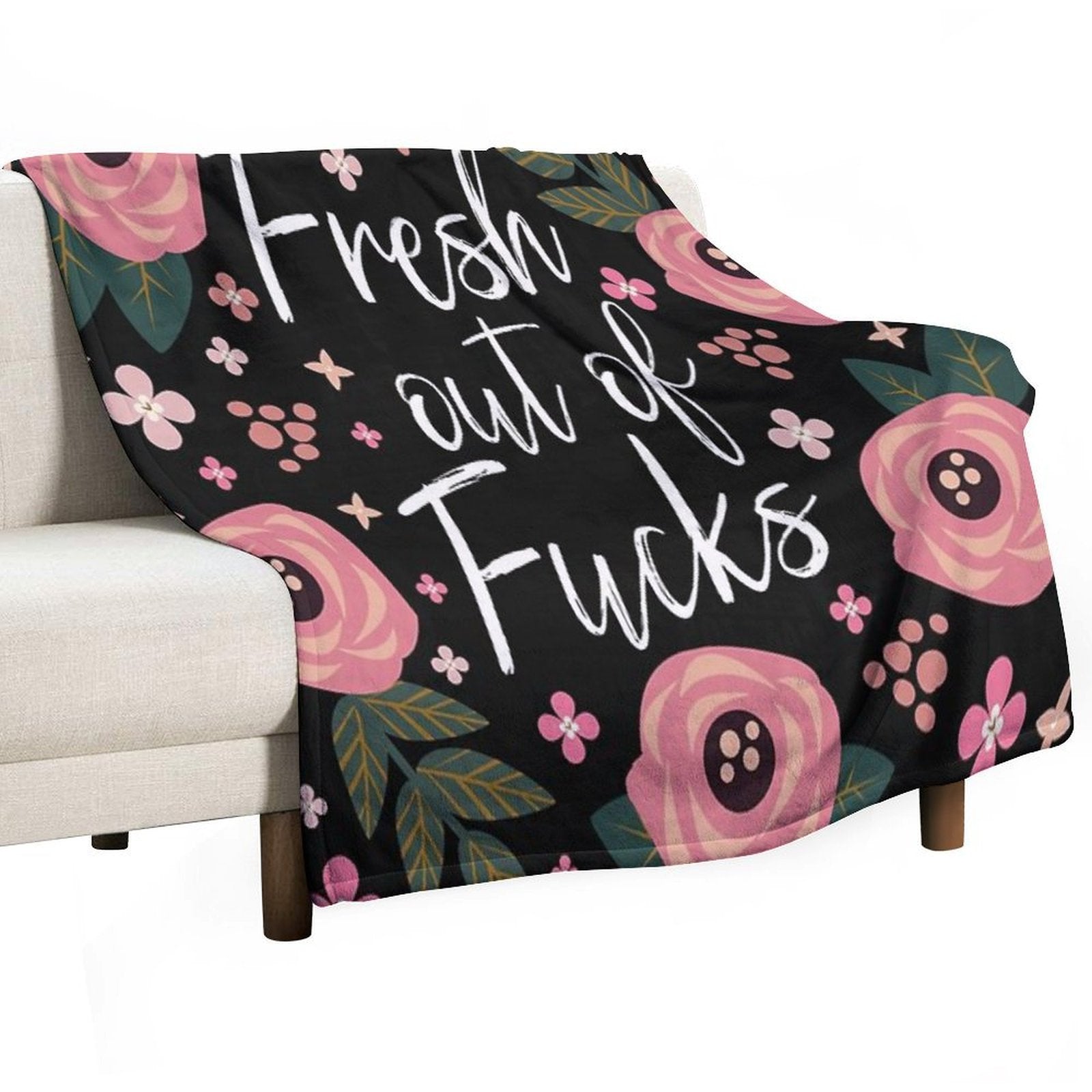 Fresh Out of Fucks Multi-functional Throw Blanket