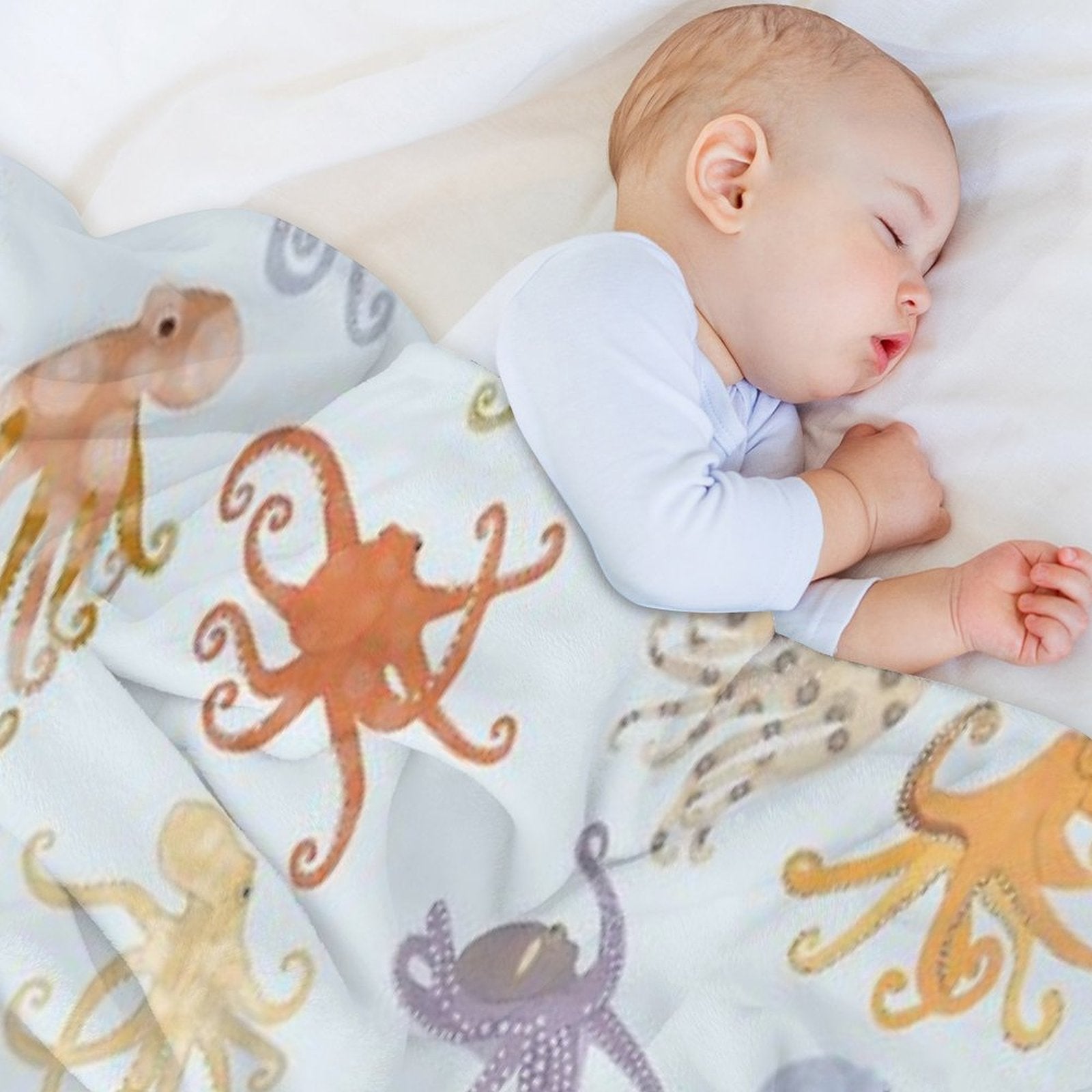 Octopuses Shrink-resistant Throw Blanket