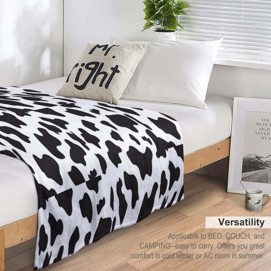 Cow Print Quick-dry Throw Blanket