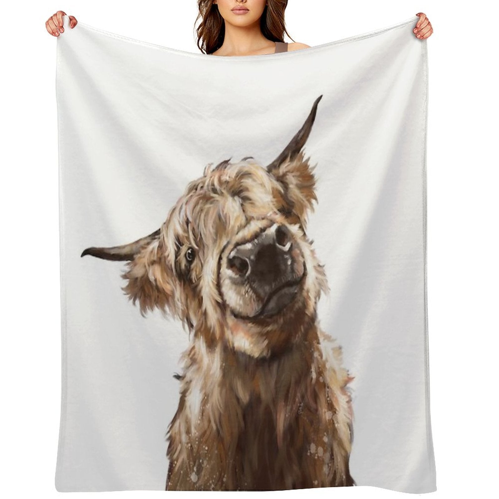 Highland Cow Versatility Throw Blanket