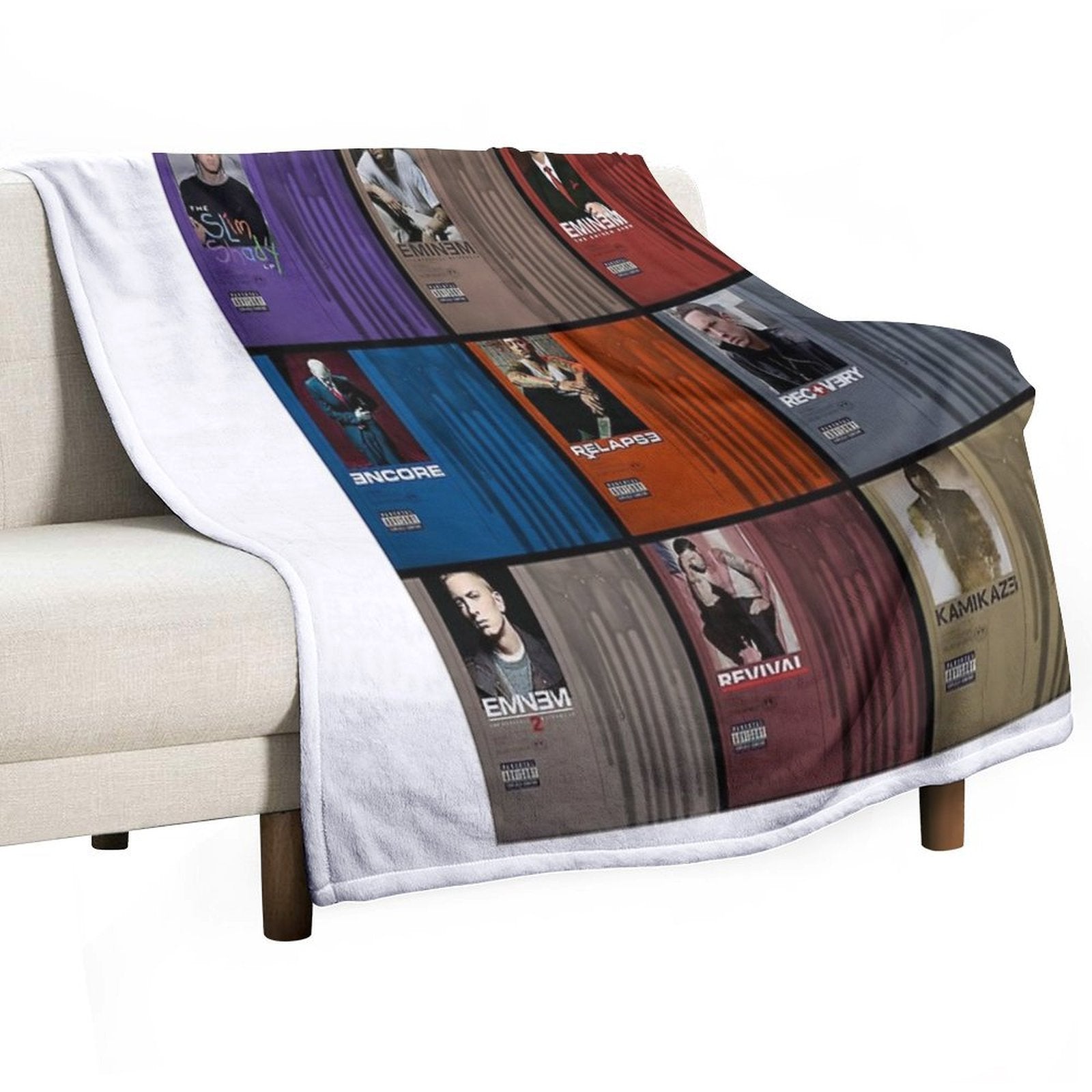 Collage Album Rapper Travel-friendly Throw Blanket