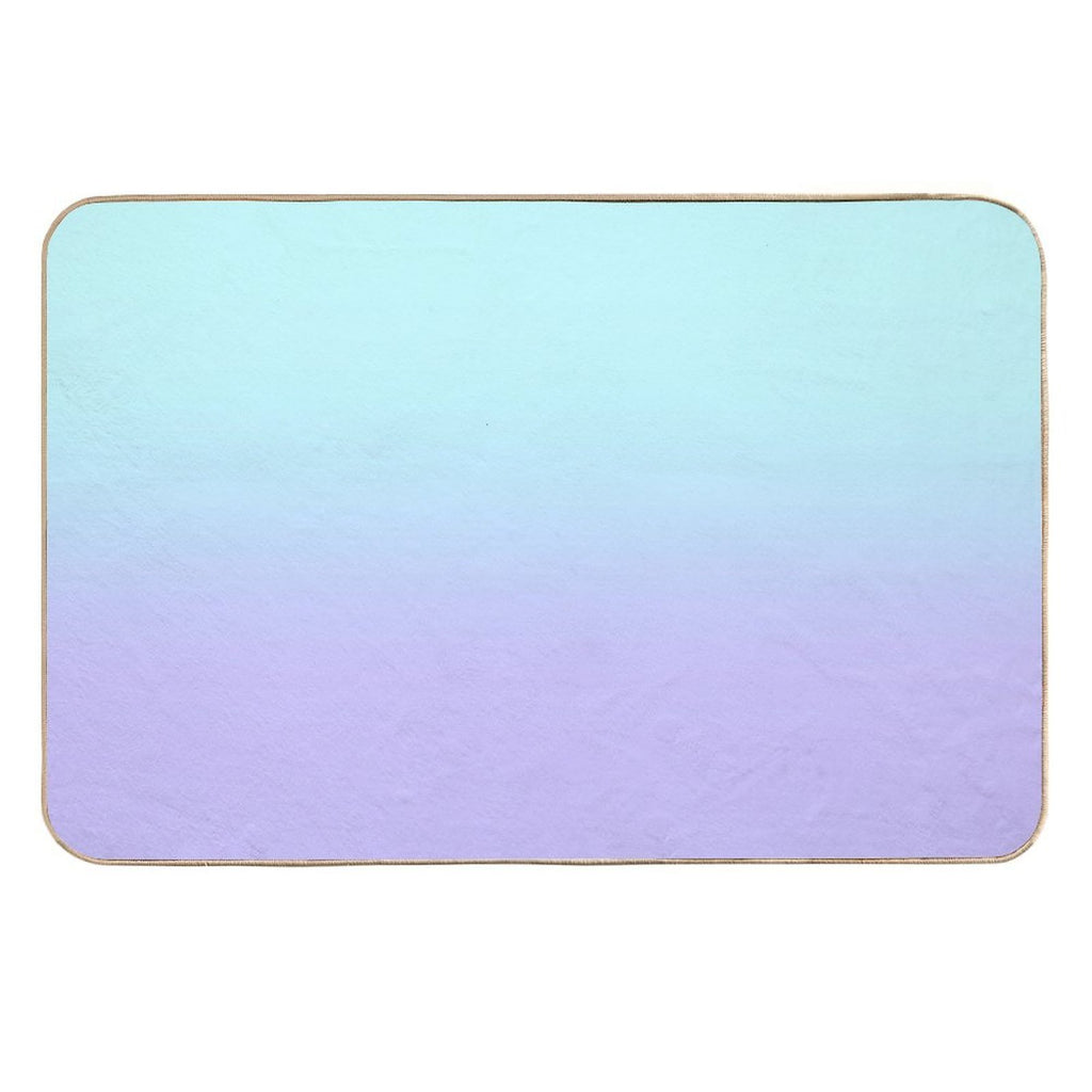 Aqua Lavender Gradient  Rapid-Drying Bath Mat