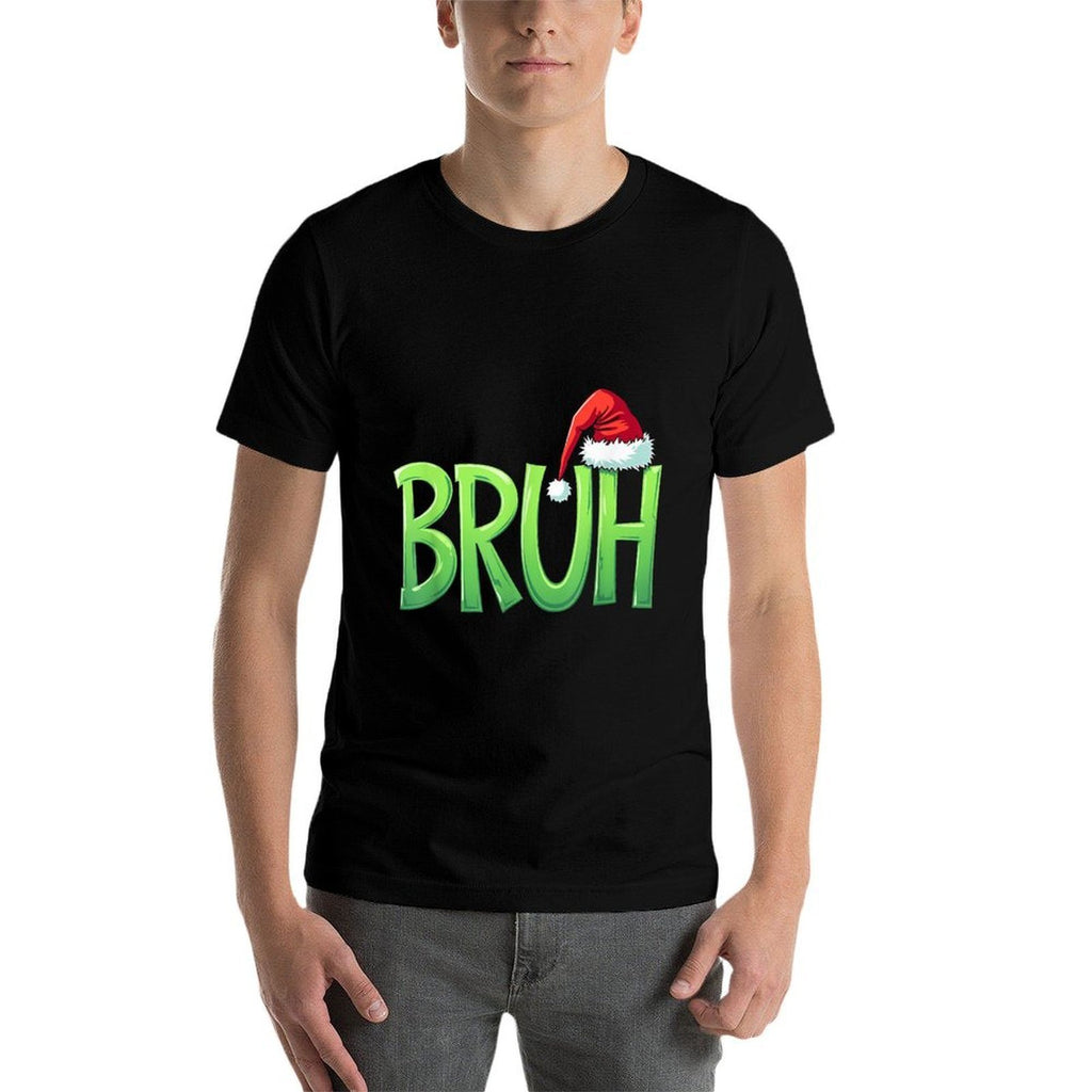 Bruh Christmas Kidsns Boys Funny Christmas Humor Meme  Moisture-wicking T-Shirt