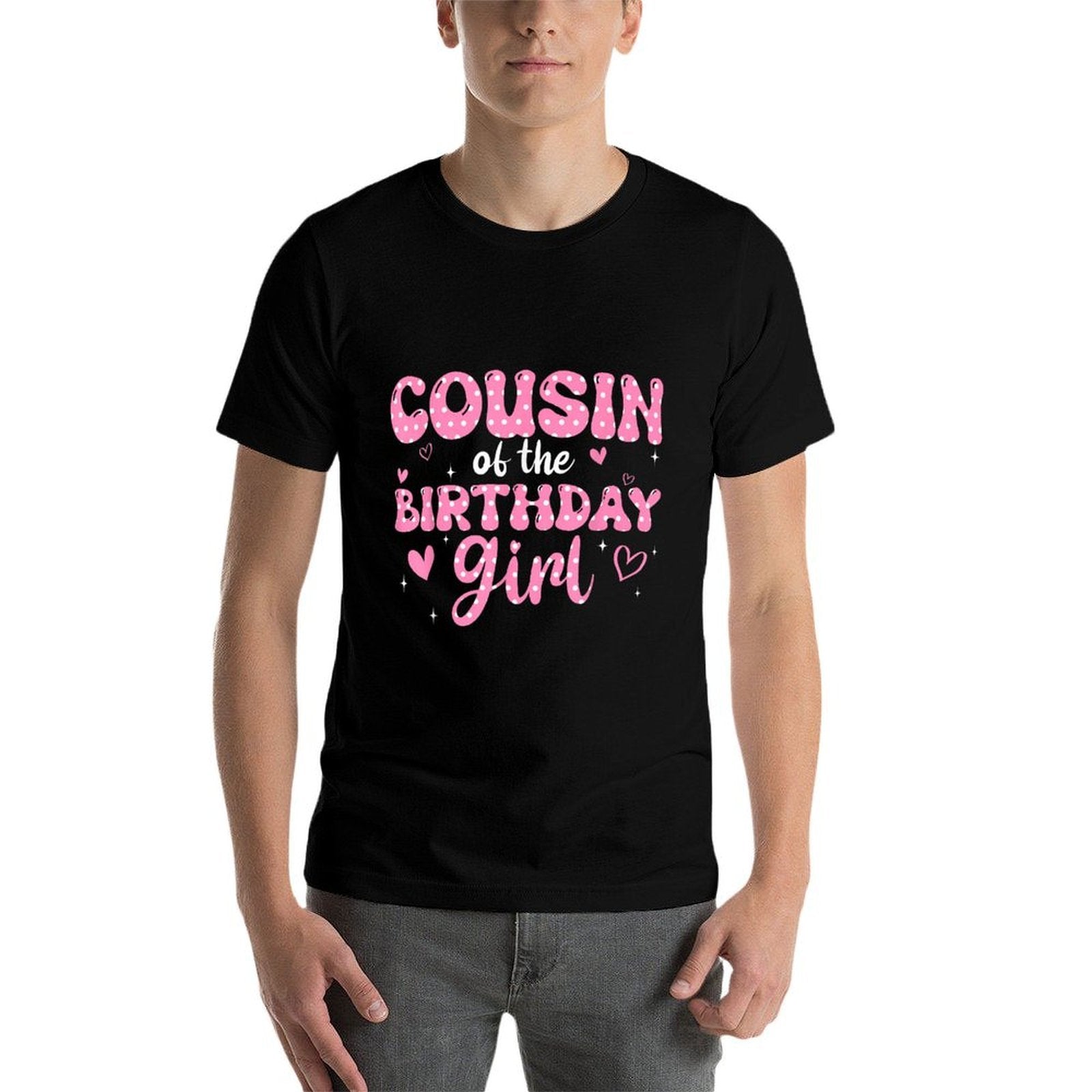 Cousin Of The Birthday Pink Girl Matching Family  Durable T-Shirt
