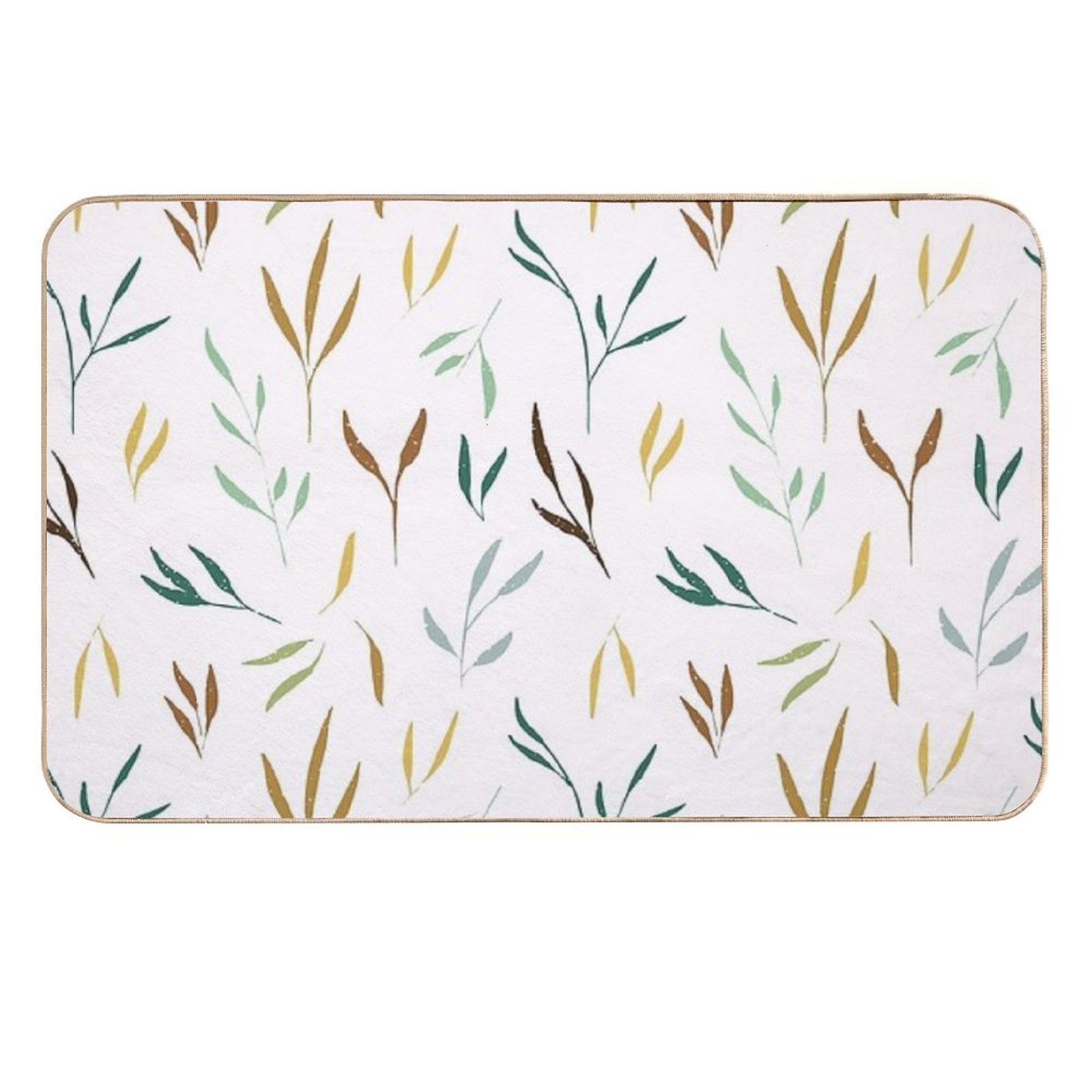 Colorful Branches  Easy Maintenance Bath Mat