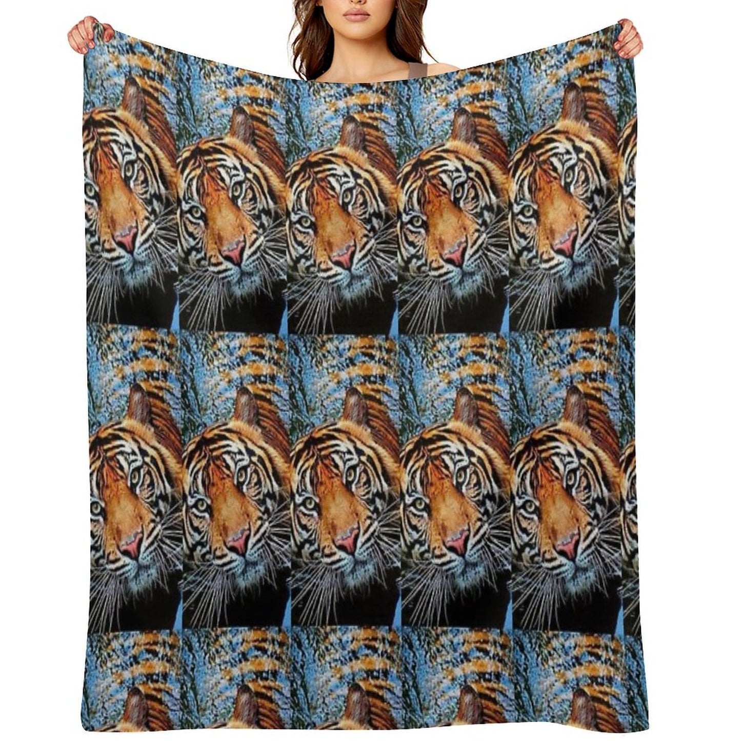 Beautiful Tigers Taking A Bathe in The Cool White Waters Are Absolutely Amazing Shrink-resistant Throw Blanket