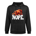Funny Sleeping Napping NOPE Long Haired Dachshund Lover Versatile Streetwear Hoodie