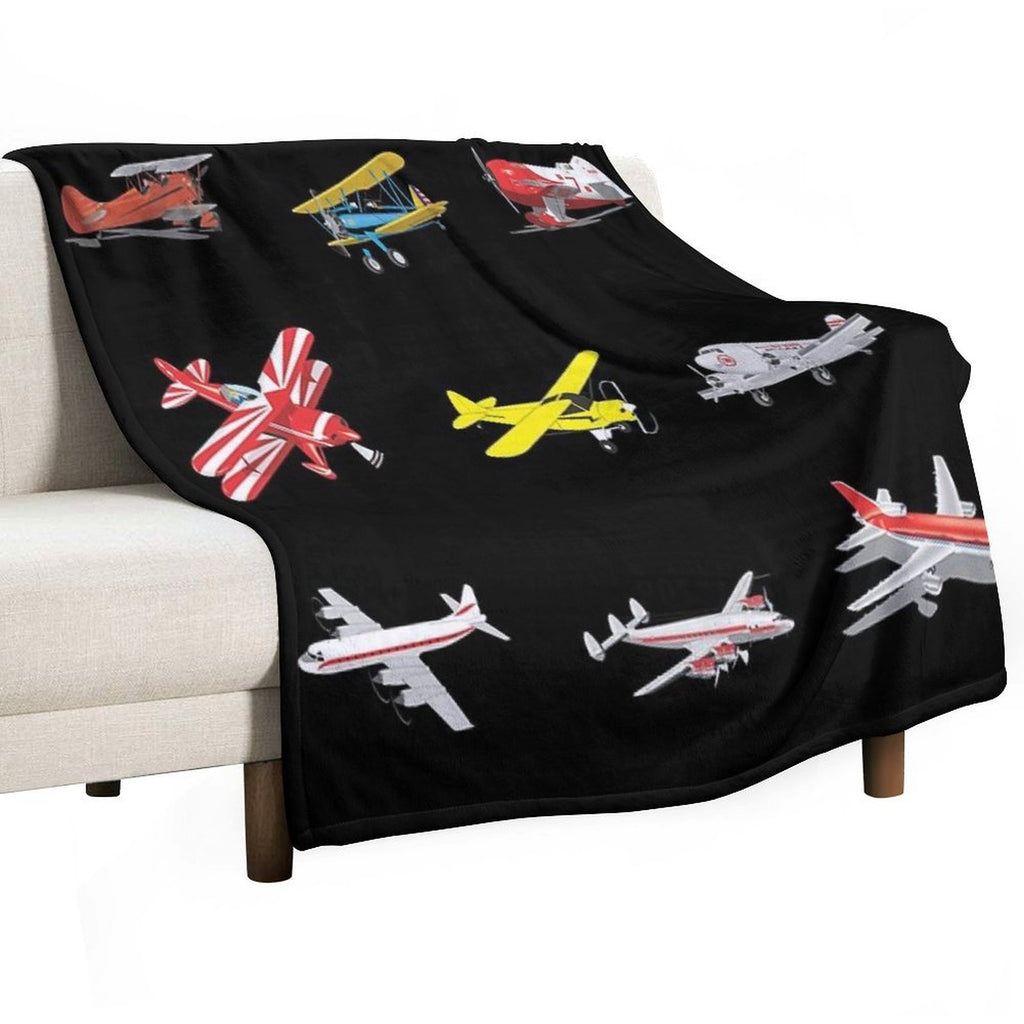 Airplanes Comfort Throw Blanket