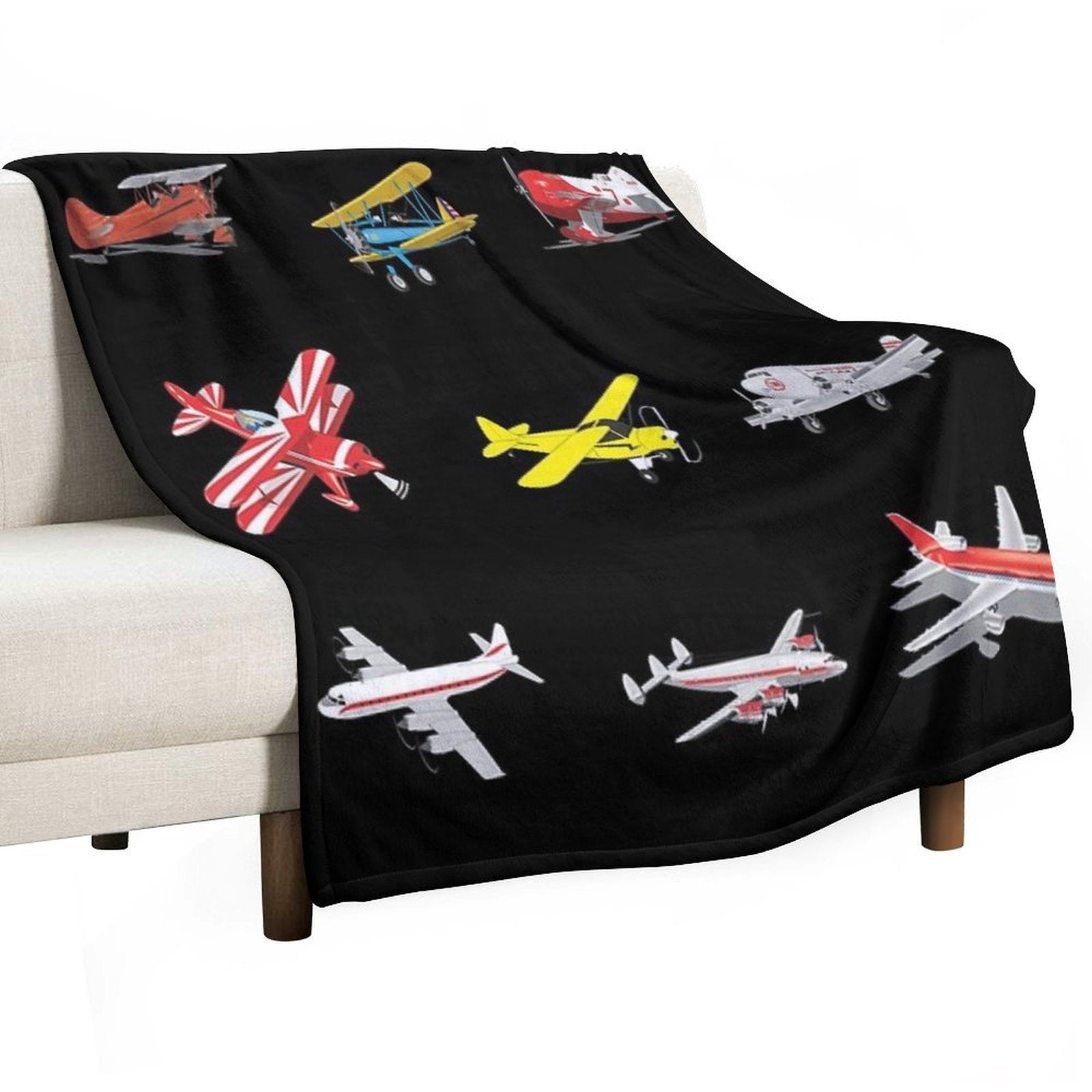 Airplanes Comfort Throw Blanket