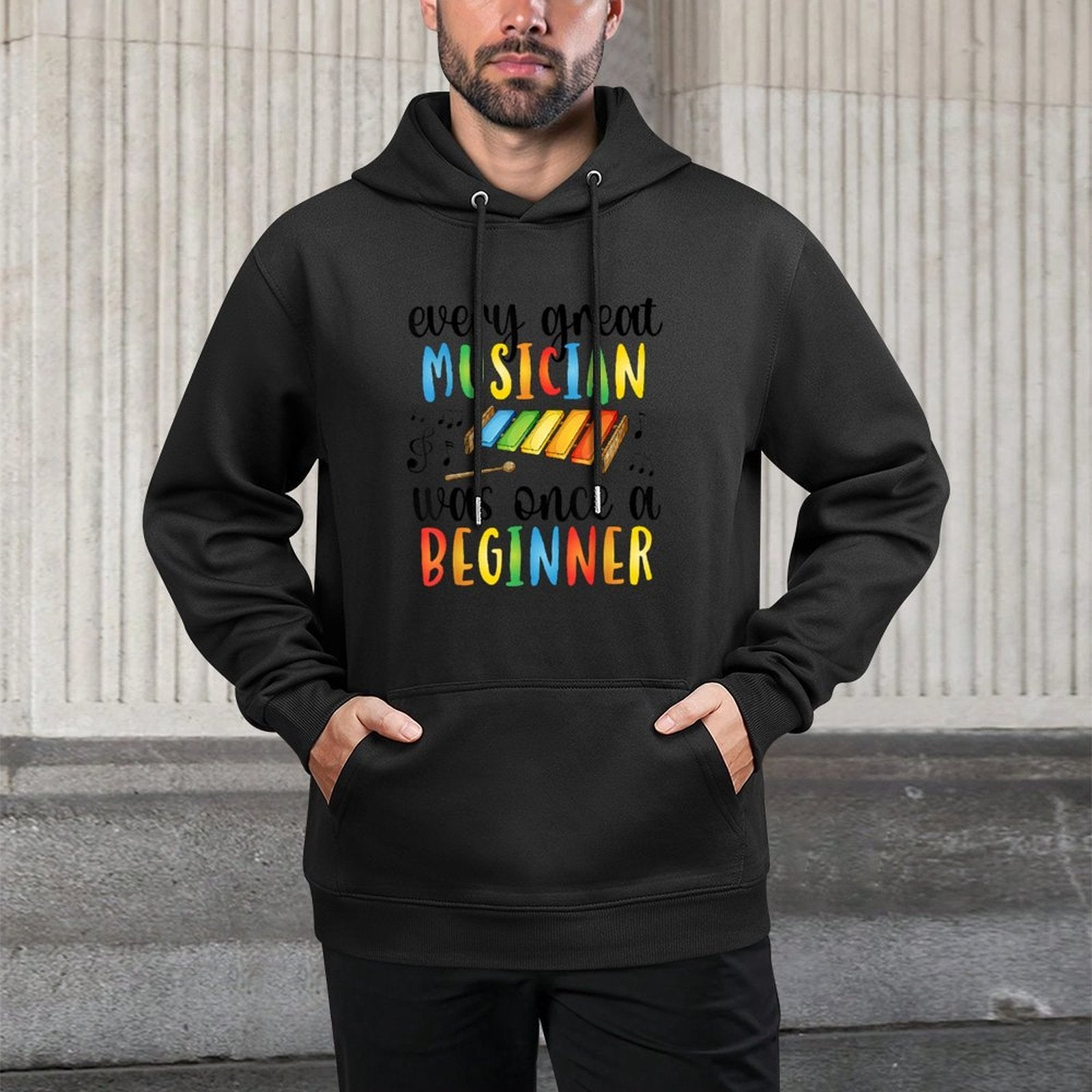 Great Musician Music Teacher Music Teaching Adjustable Hood Hoodie