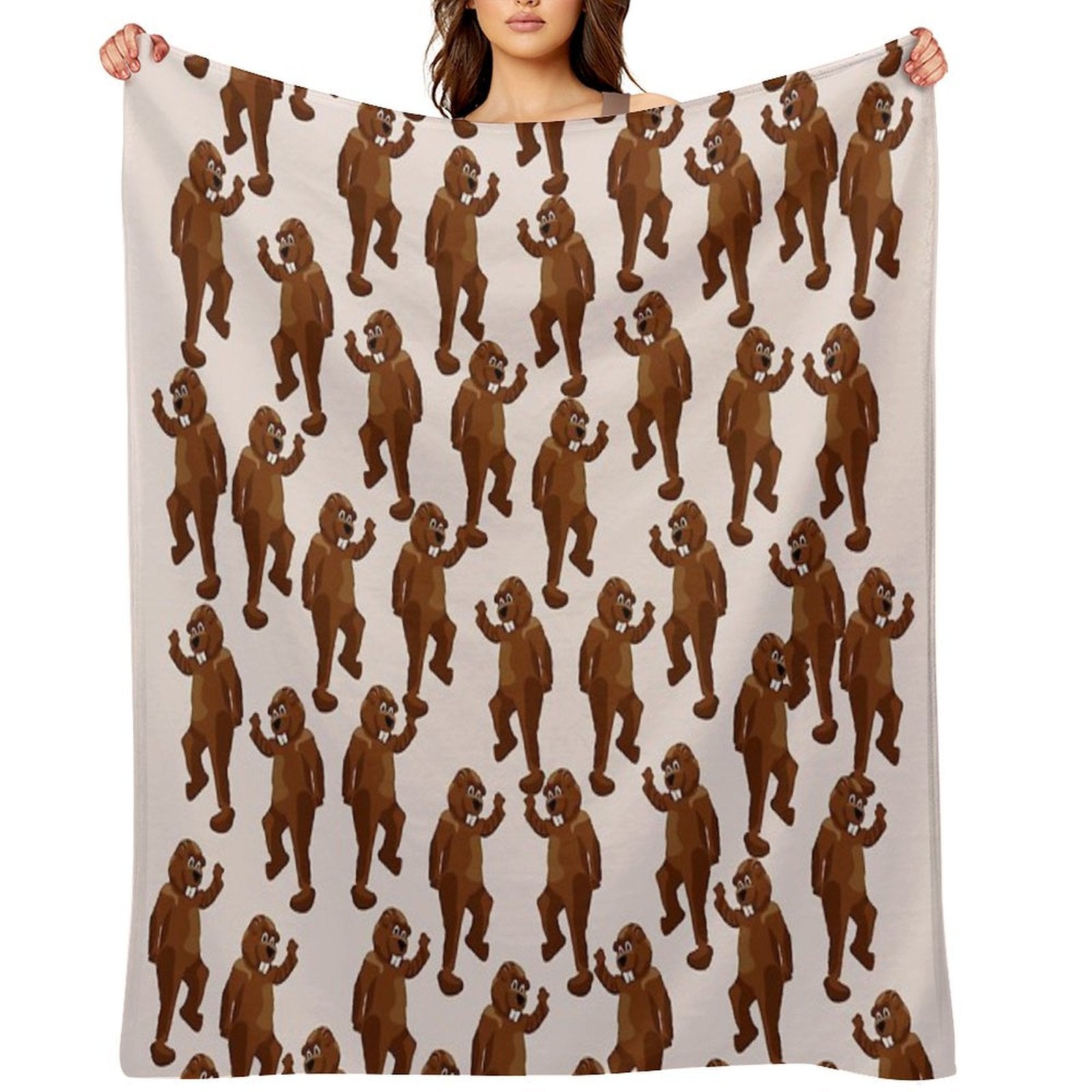 Hundreds of Beavers! Lightweight Throw Blanket
