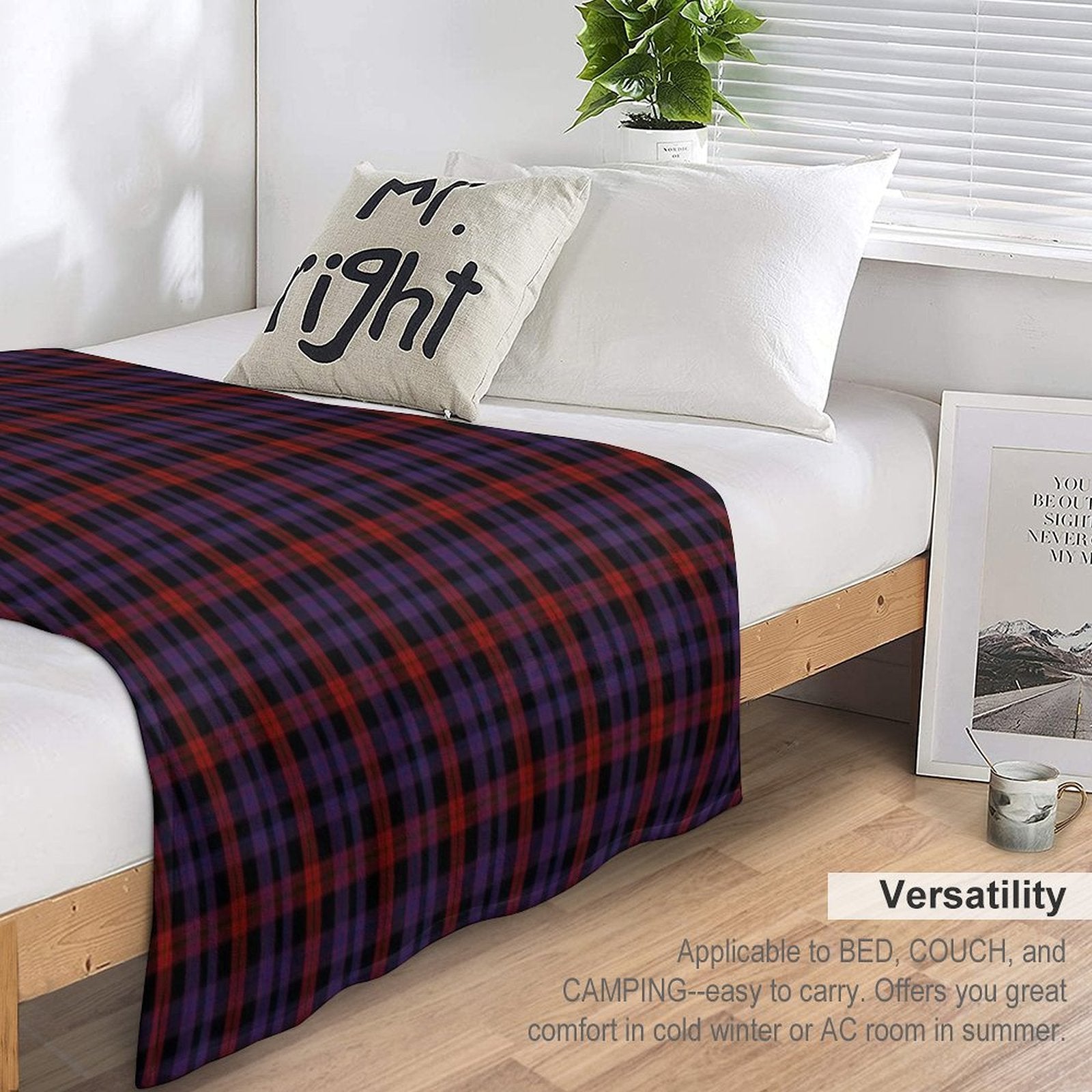 Brown Clan Tartan Eco-conscious Throw Blanket