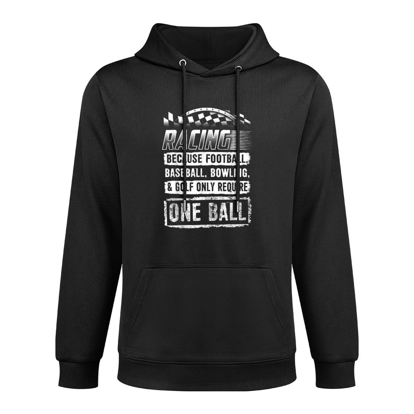 Car Racing Funny Racing One Ball Race Drag Stock Casual Wear Hoodie