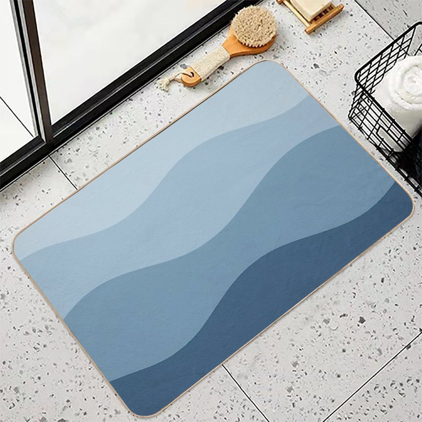 Blue Waves  Eco-Friendly Bath Mat