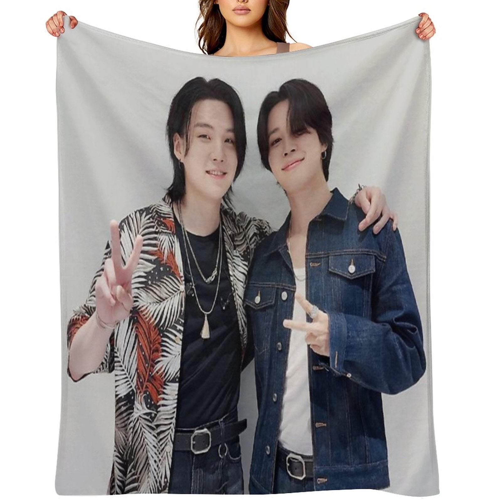 Yoonmin Park Jimin Min Yoongi BTS Quick-dry Throw Blanket