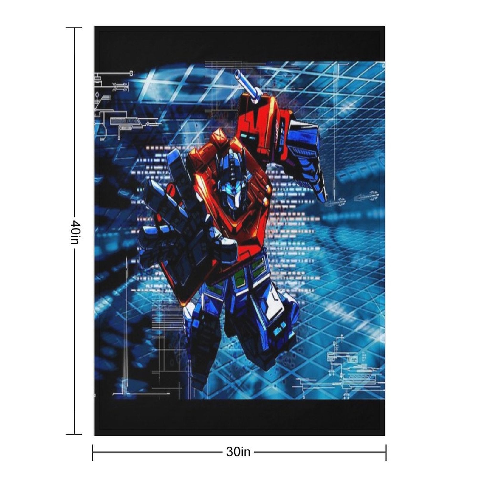 Transformers Optimus Prime Velvety-soft Throw Blanket