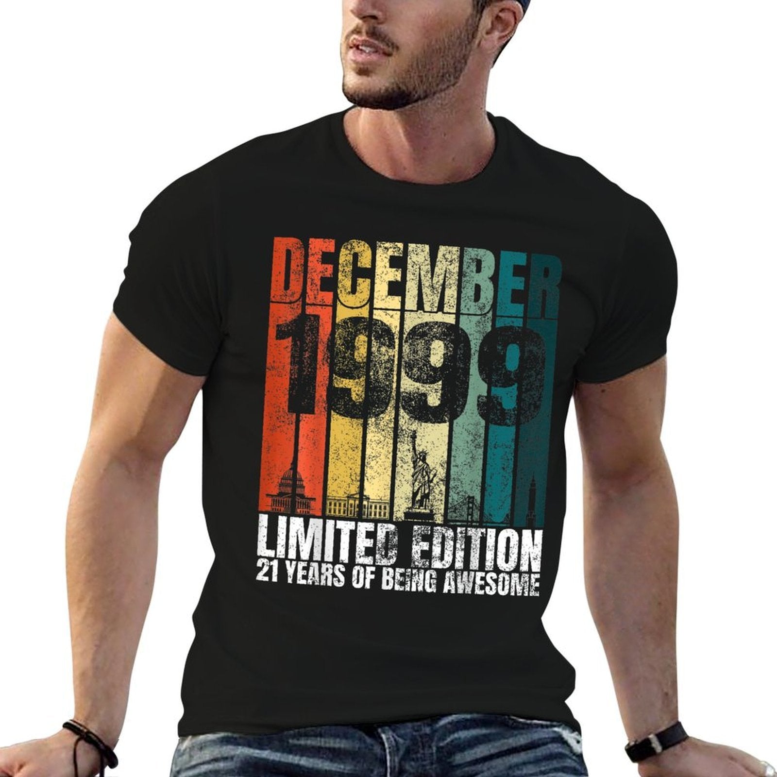 Vintage December 1999 Bday Gifts 21 Years Old 21st Birthday  Lightweight T-Shirt