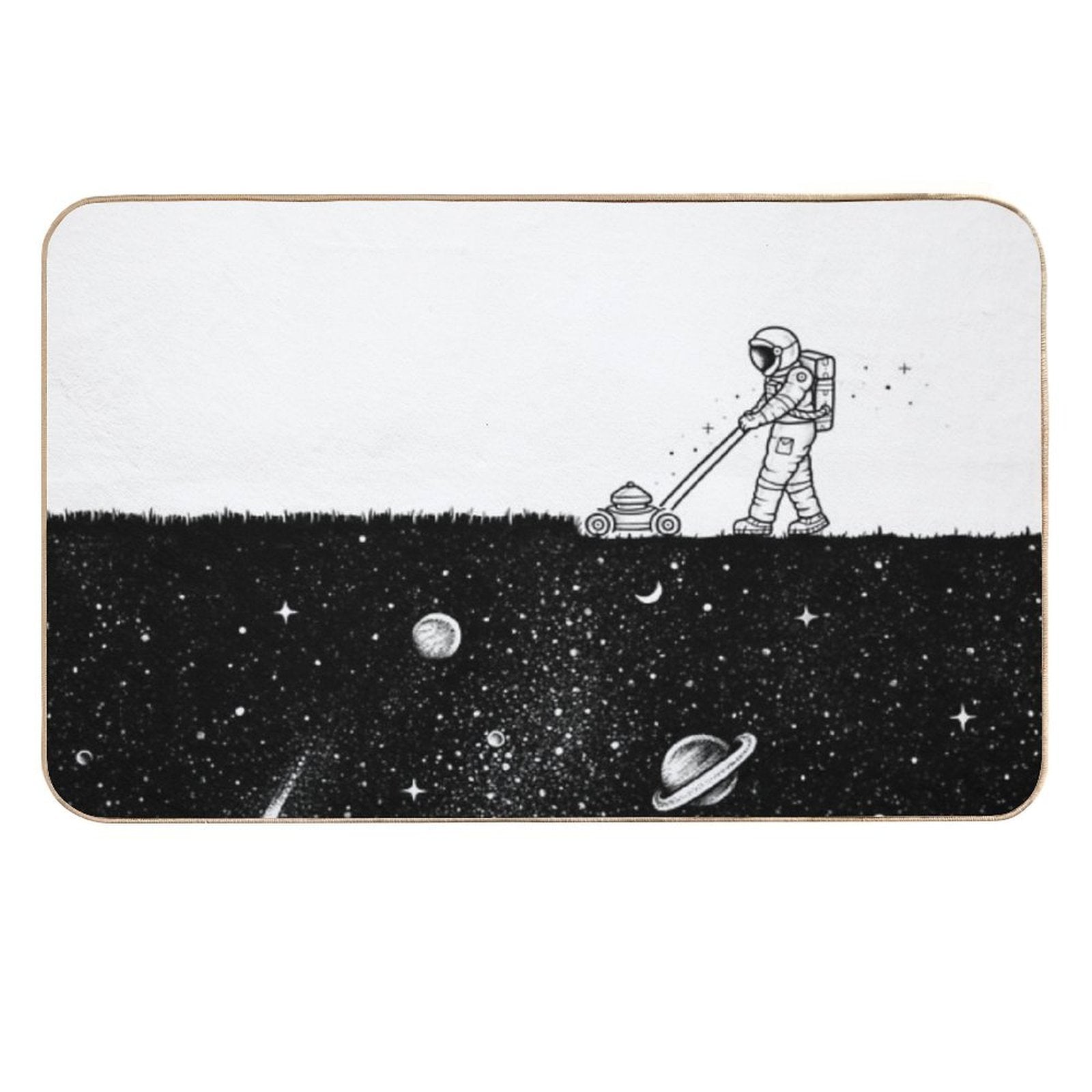 Space Cut  Dirt-Trapping Bath Mat