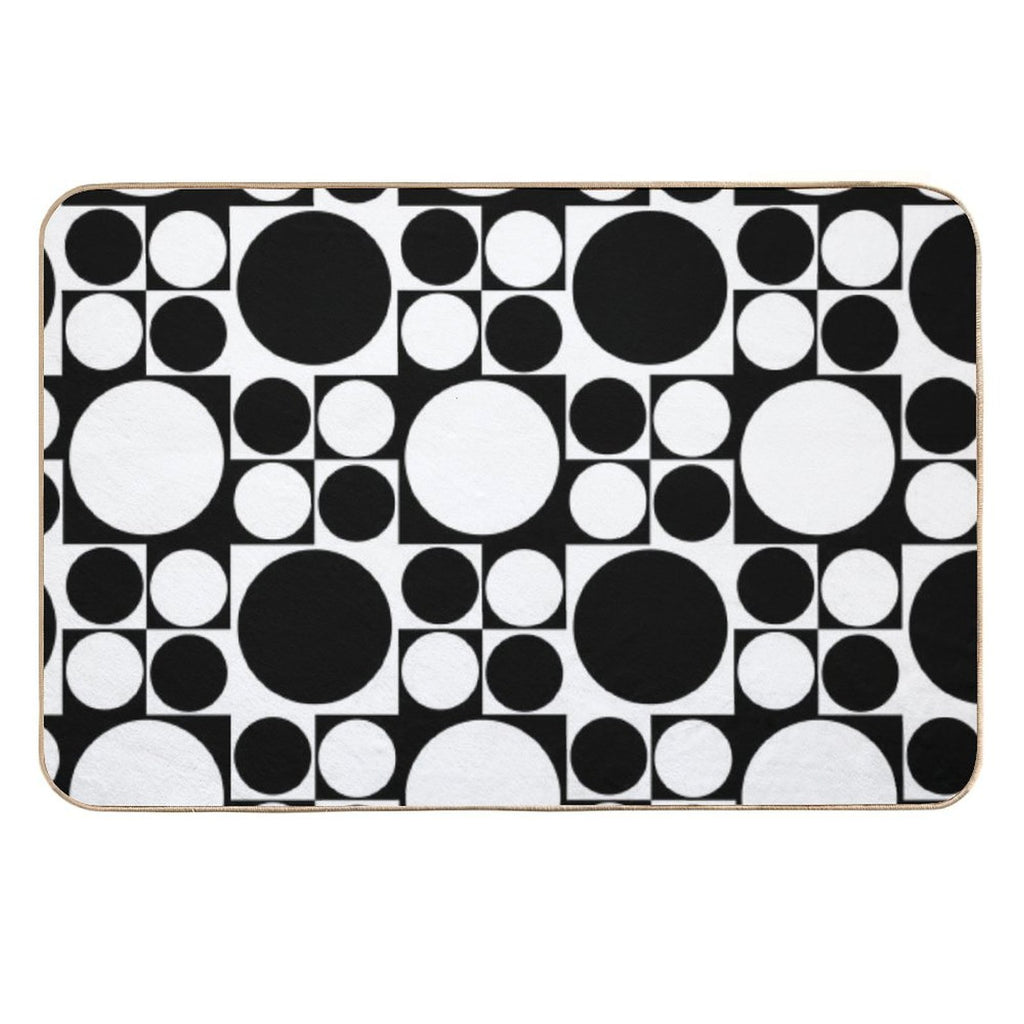 Mod Op Art Dress  Anti-Trip Bath Mat