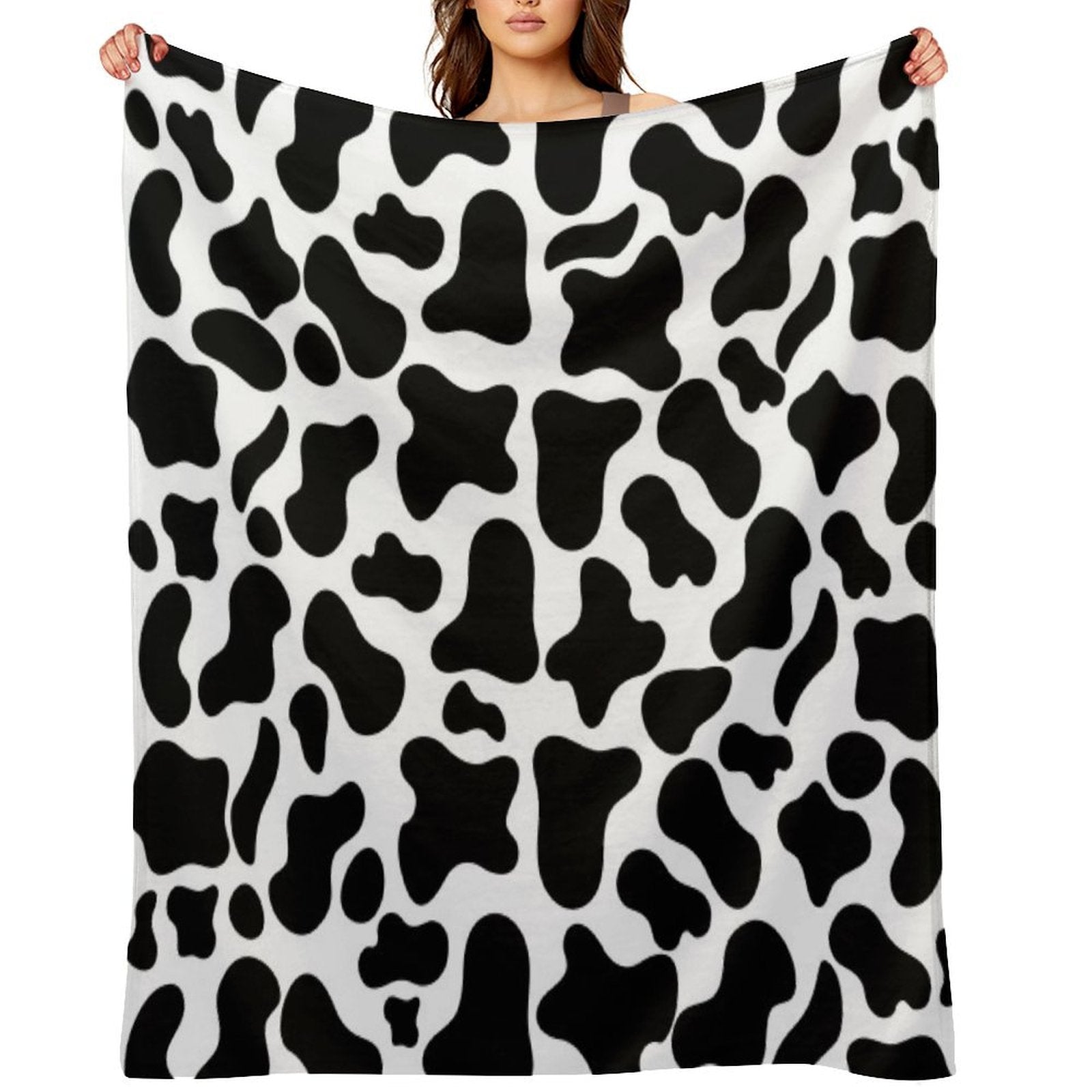 Cow Print Anti-pilling Throw Blanket