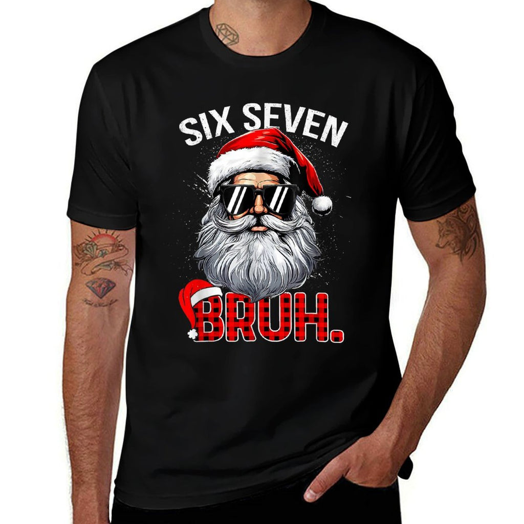 6 7 Six Seven Hand Gen Z Alpha Meme Slang Xmas Christmas  Relaxed-fit T-Shirt