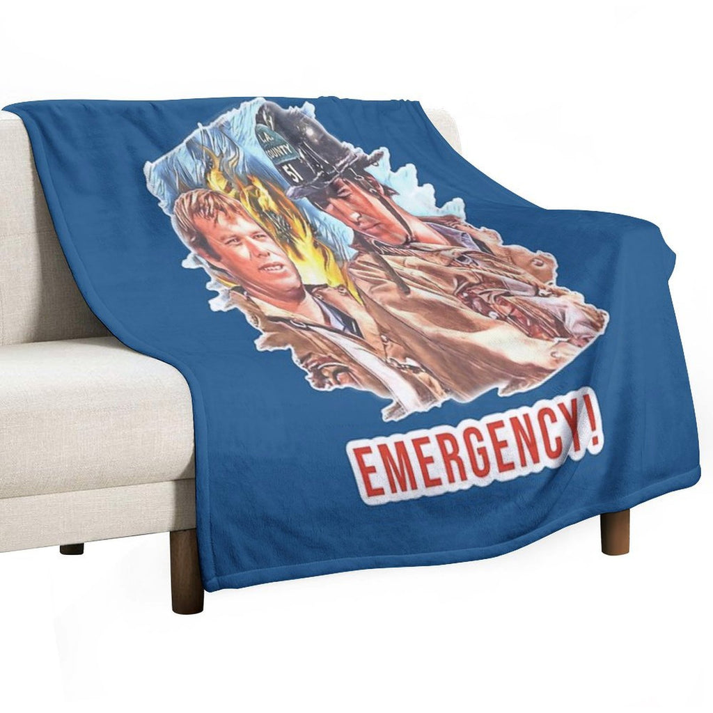 Emergency TV Show DeSoto And Gage Shrink-resistant Throw Blanket