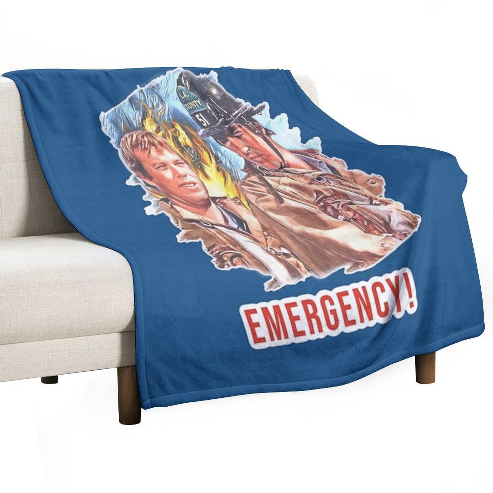 Emergency TV Show DeSoto And Gage Shrink-resistant Throw Blanket