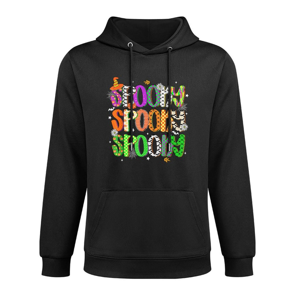 HUGvyn Halloween Spooky Season Preppy Halloween Women Kids Colorfast Hoodie