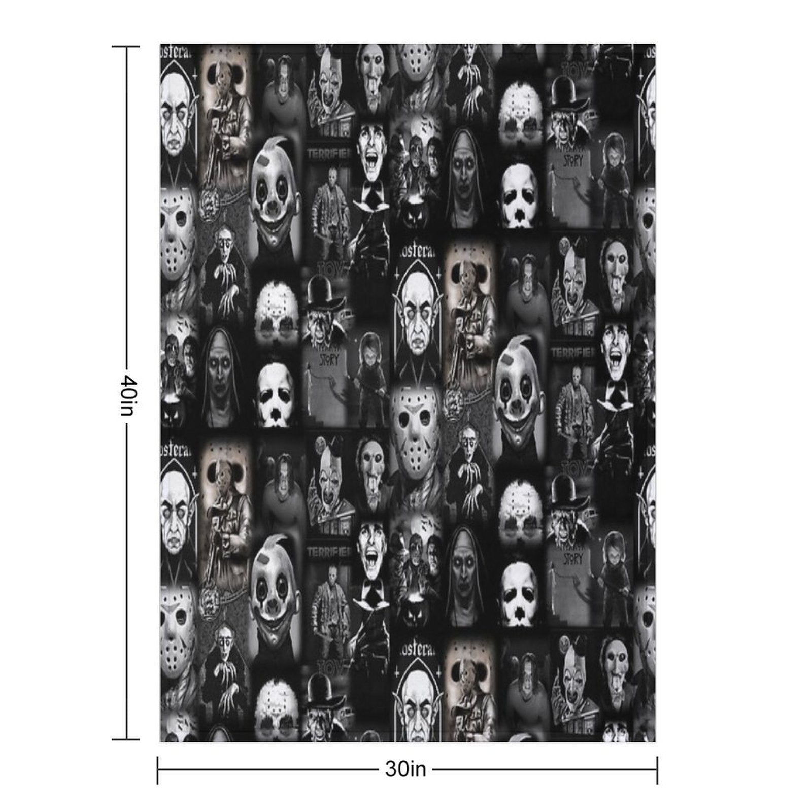 Horror Anti-pilling Throw Blanket