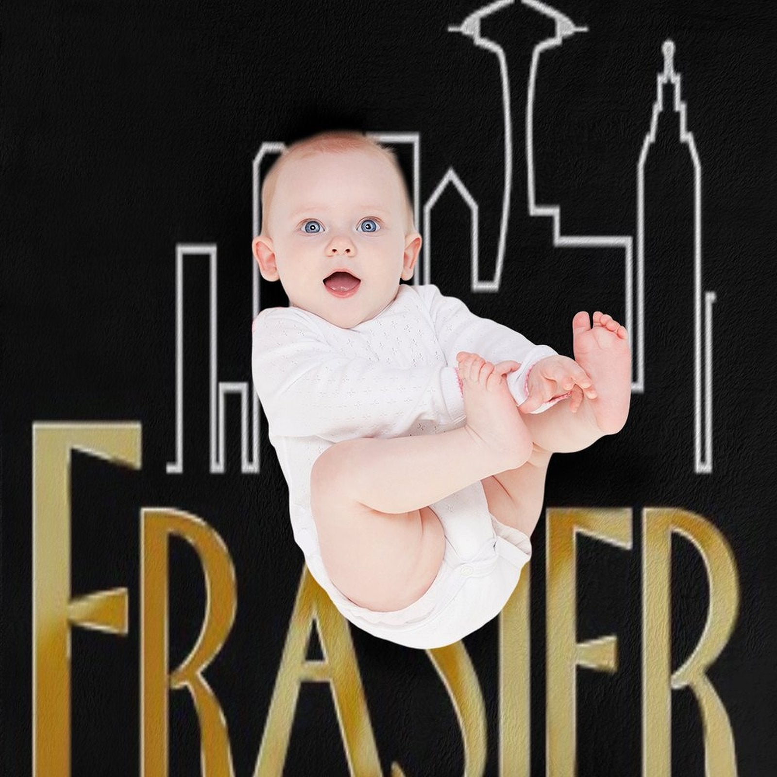 Fraiser Skyline Machine-washable Throw Blanket