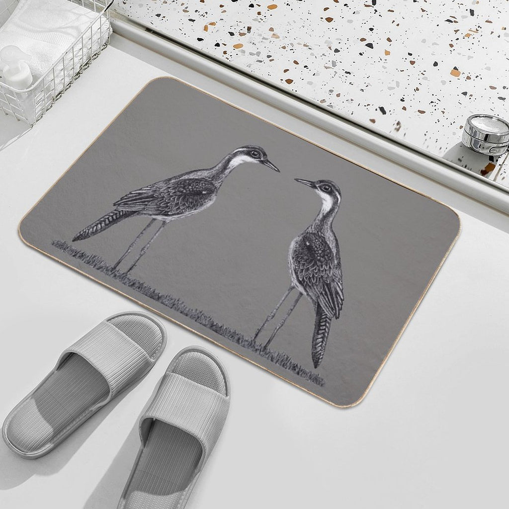 Bush Stone-Curlew  Dirt-Trapping Bath Mat