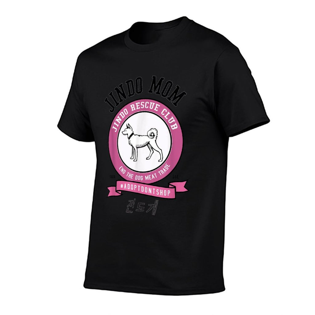 JINDO Dog Mom Rescue Club Korean Dog Breed  Soft T-Shirt