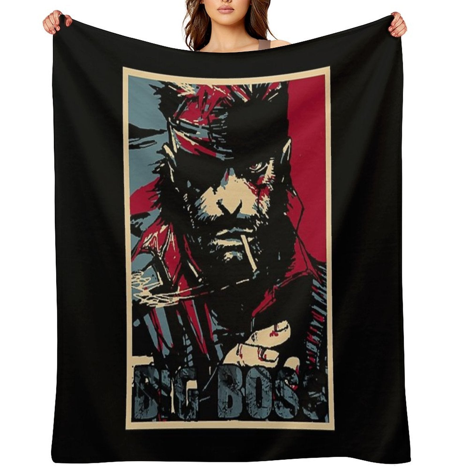 Metal Gear Solid Big Boss Multi-functional Throw Blanket