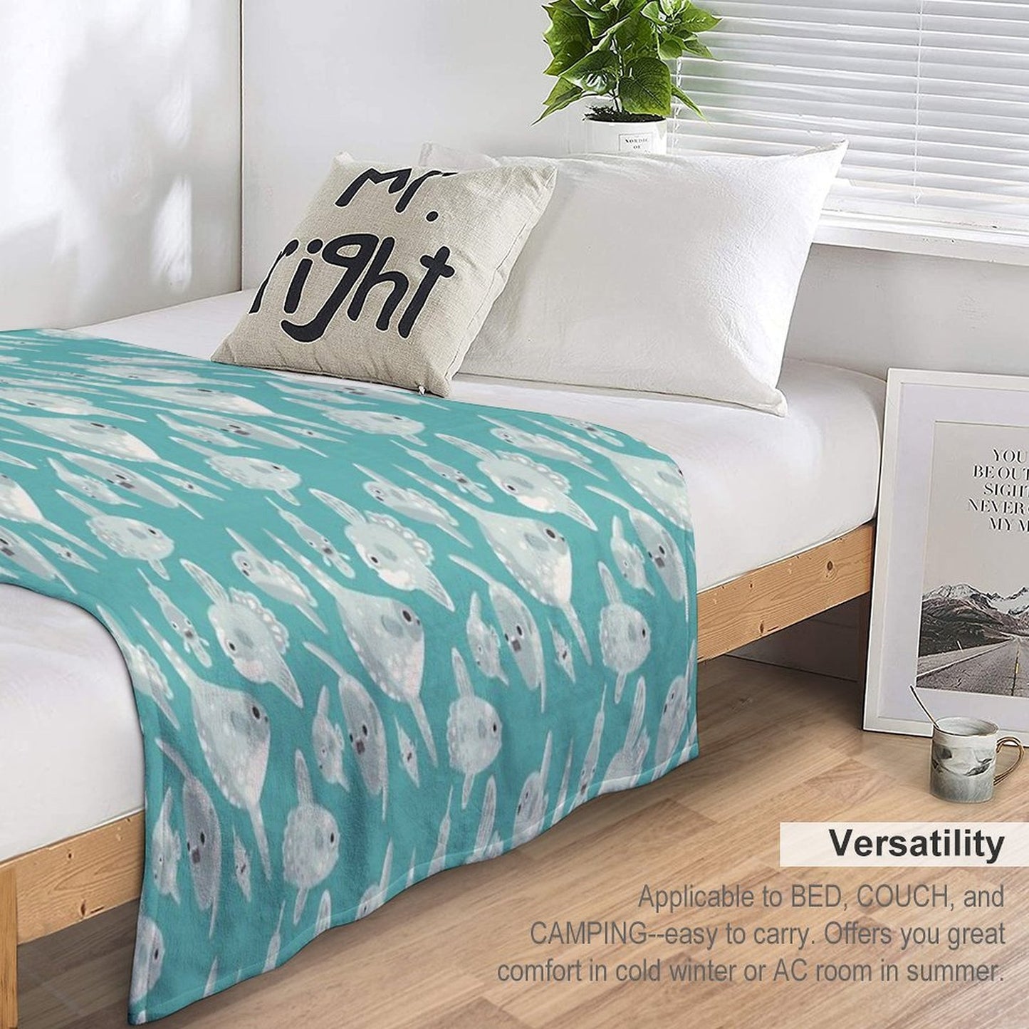 Mola Mola Quick-dry Throw Blanket