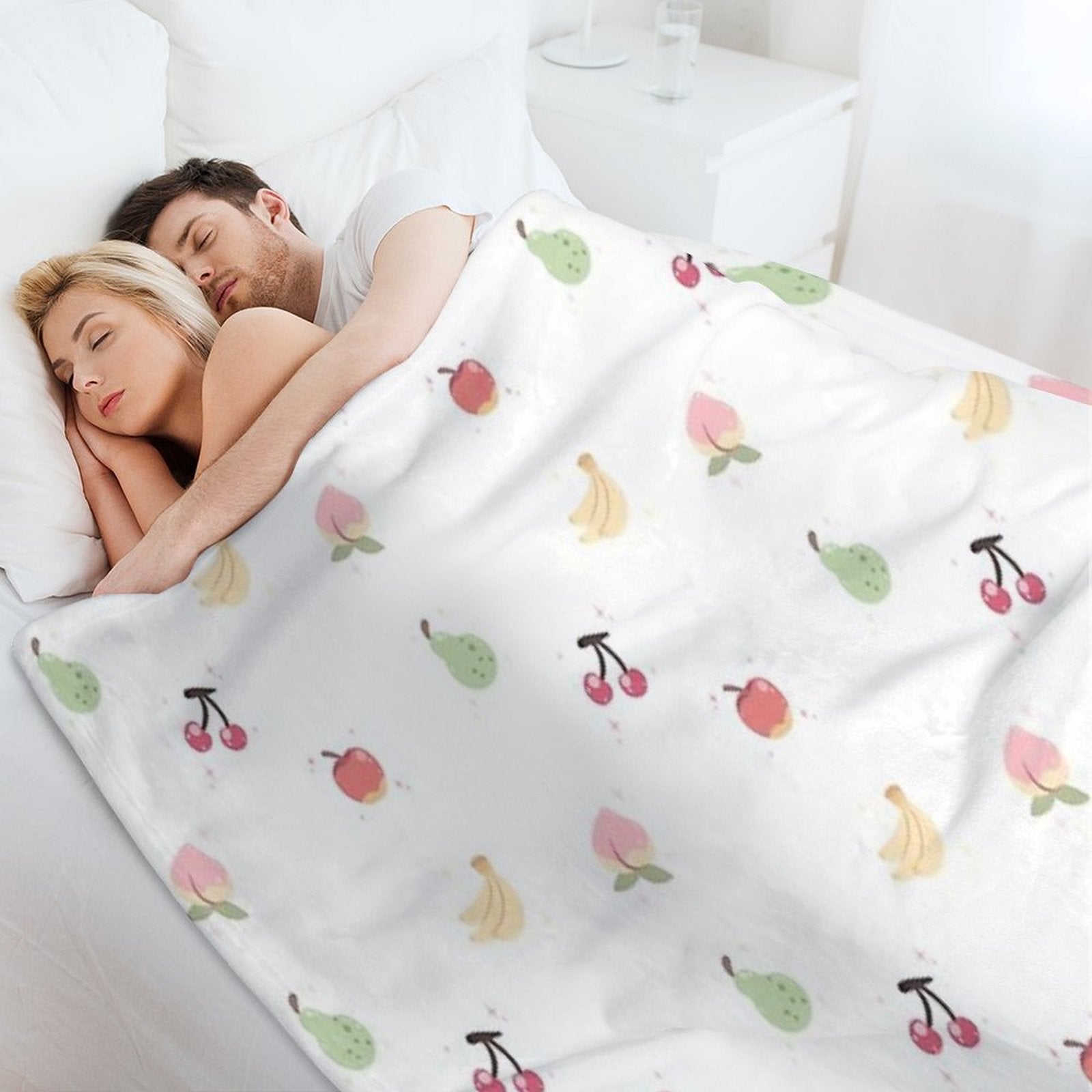 Cute Fruits Plush Throw Blanket