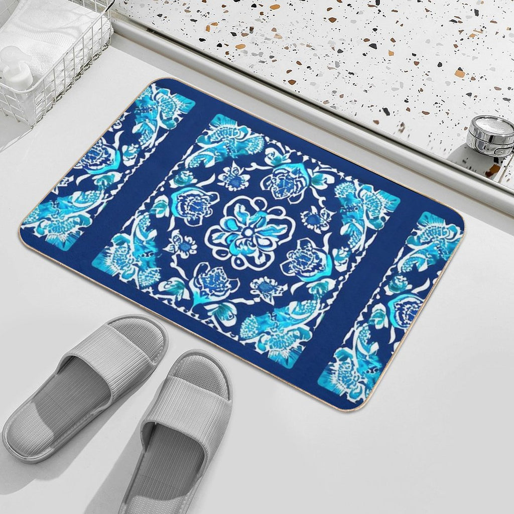 Bandana Inspired Drip  Rapid-Drying Bath Mat