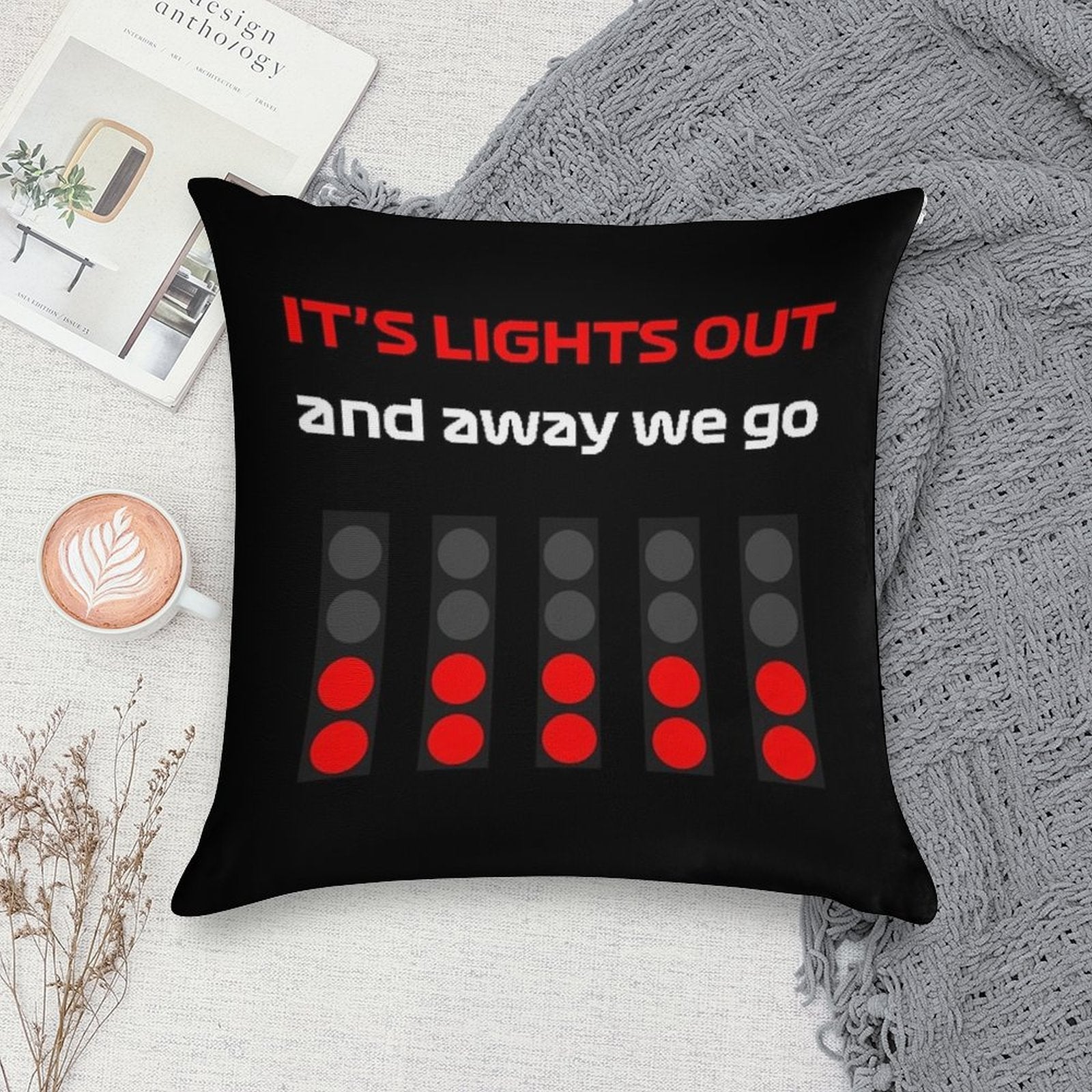 It's Lıghts Out And Away We Go Soft Gift Ready Throw Pillow