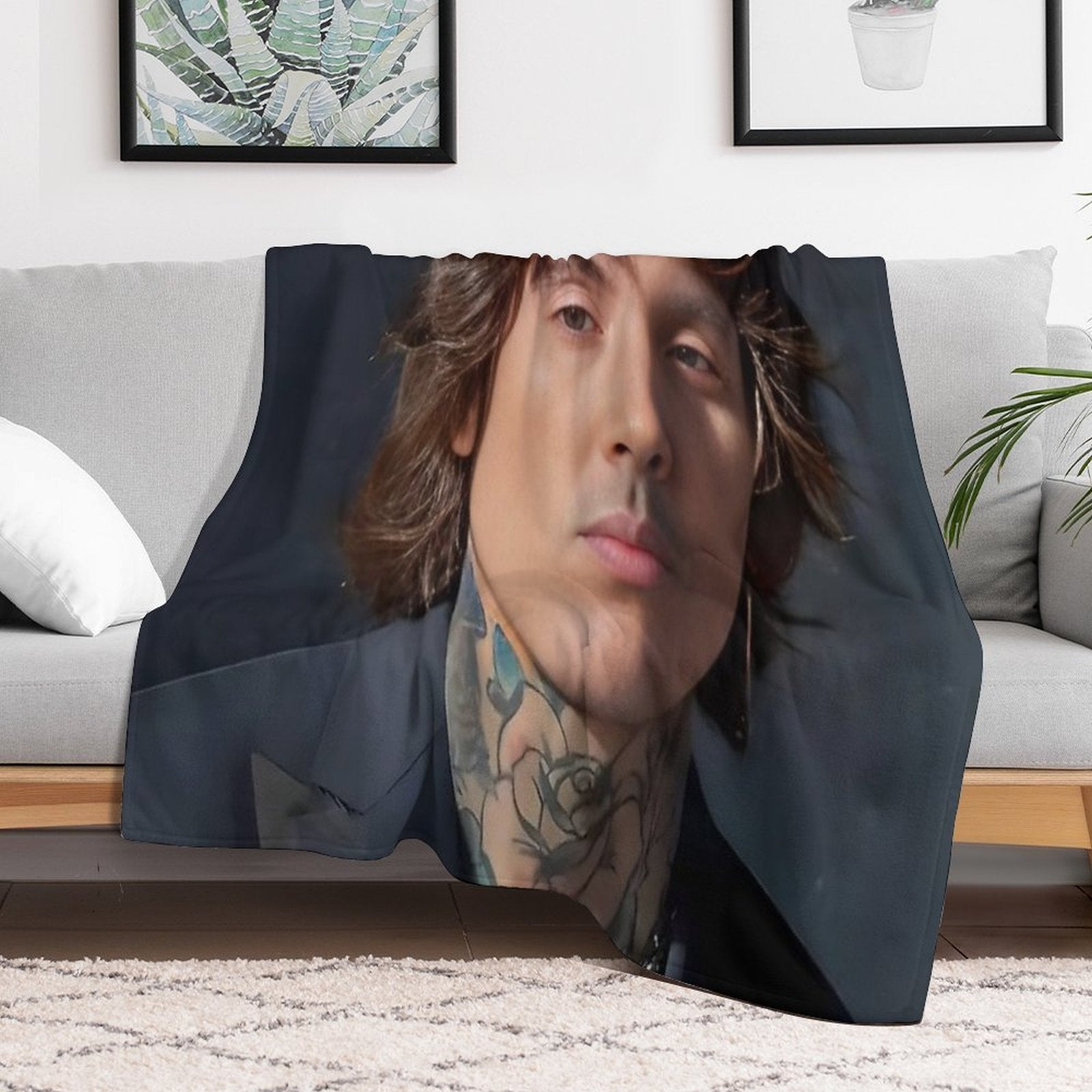 Cool Oli Sykes Travel-friendly Throw Blanket