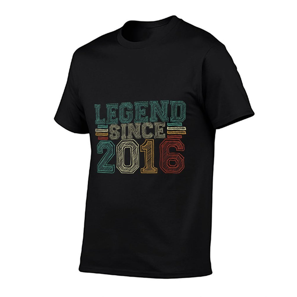 9 Years Old Legend Since 2016 9th Birthday  Cotton T-Shirt