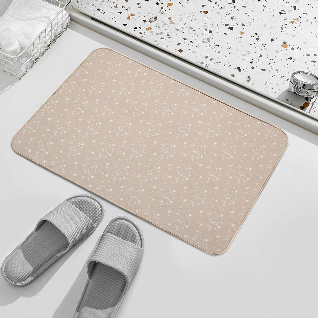 Brown Star Phone Case  Easy To Clean Bath Mat