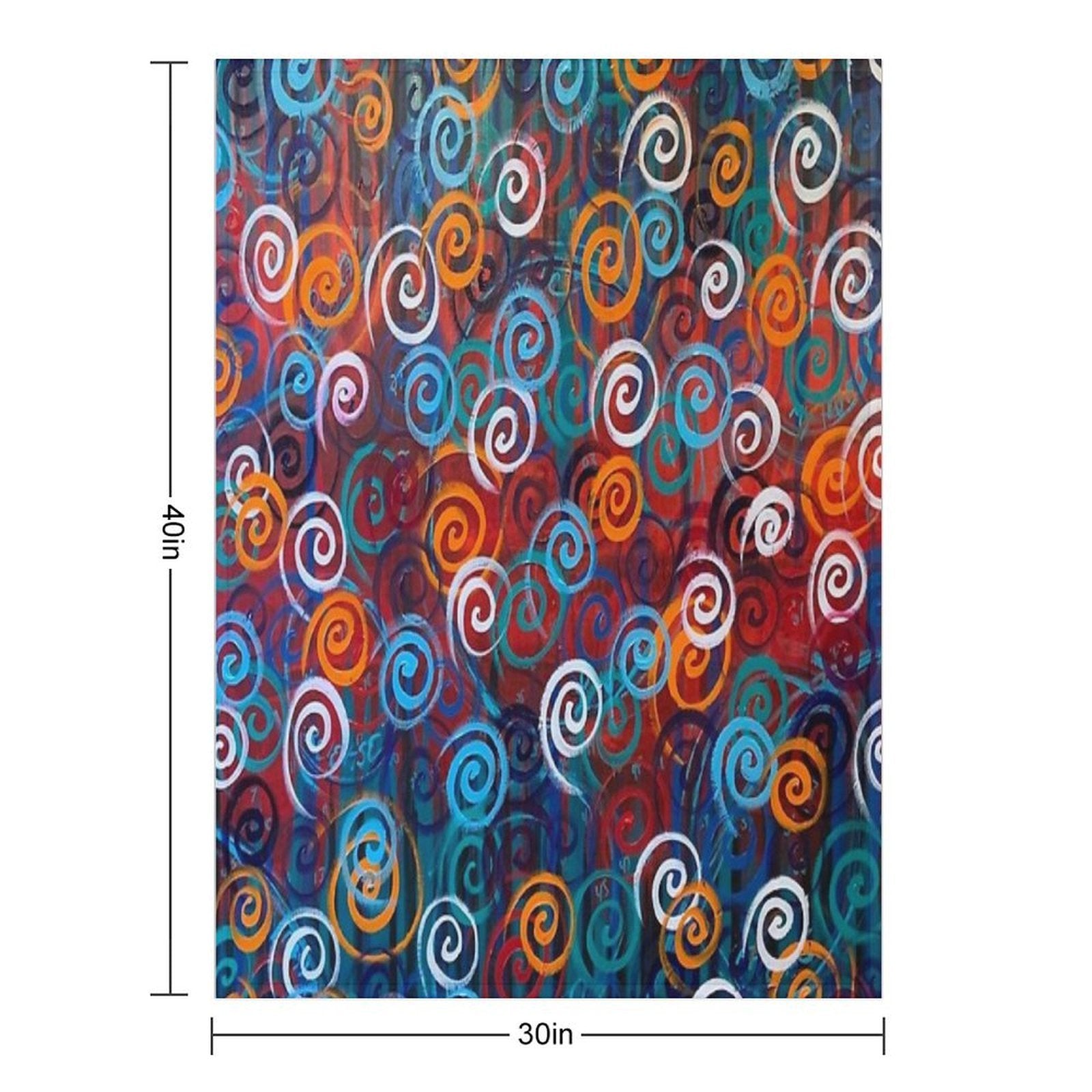 Swirl 2 Ross Velvety-soft Throw Blanket