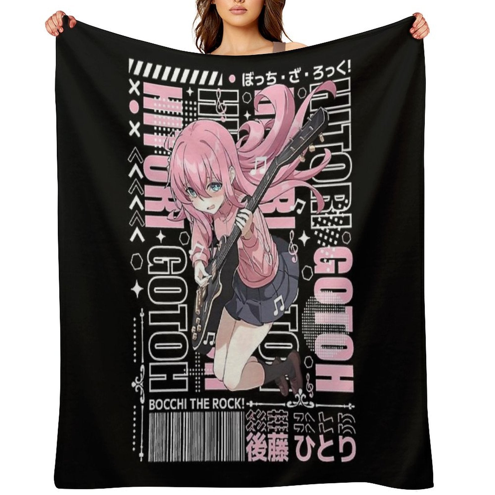 Bocchi The Rock Durable Throw Blanket